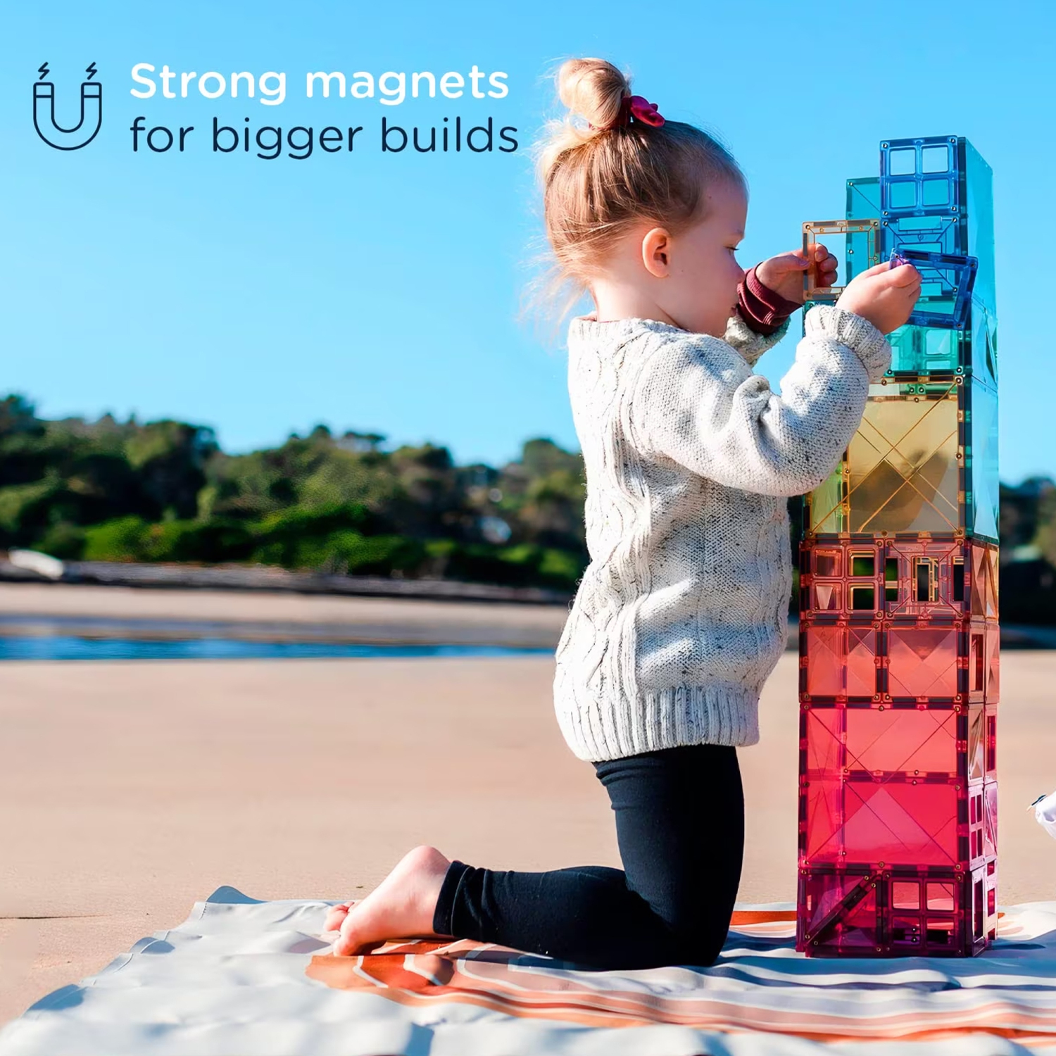 Connetix 202-piece Magnetic Tiles Mega Pack - Pastel