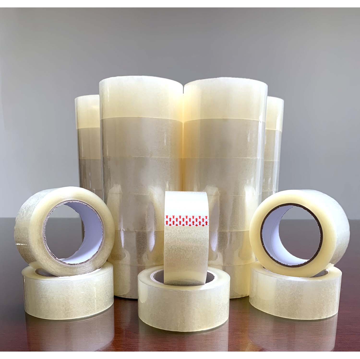 HS Premium Clear Carton Sealing Tape, 1 Box, 1.9" Wide, 2 mil Thick – Strong, Durable Packaging Tape for Shipping & Storage