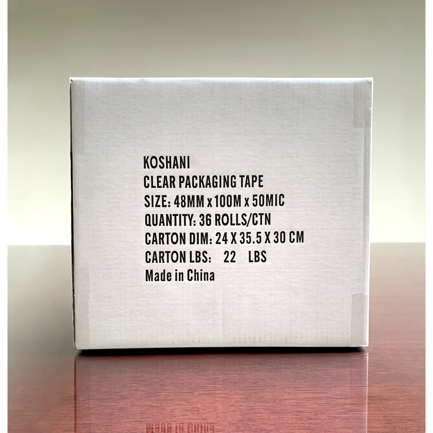 HS Premium Clear Carton Sealing Tape, 1 Box, 1.9" Wide, 2 mil Thick – Strong, Durable Packaging Tape for Shipping & Storage