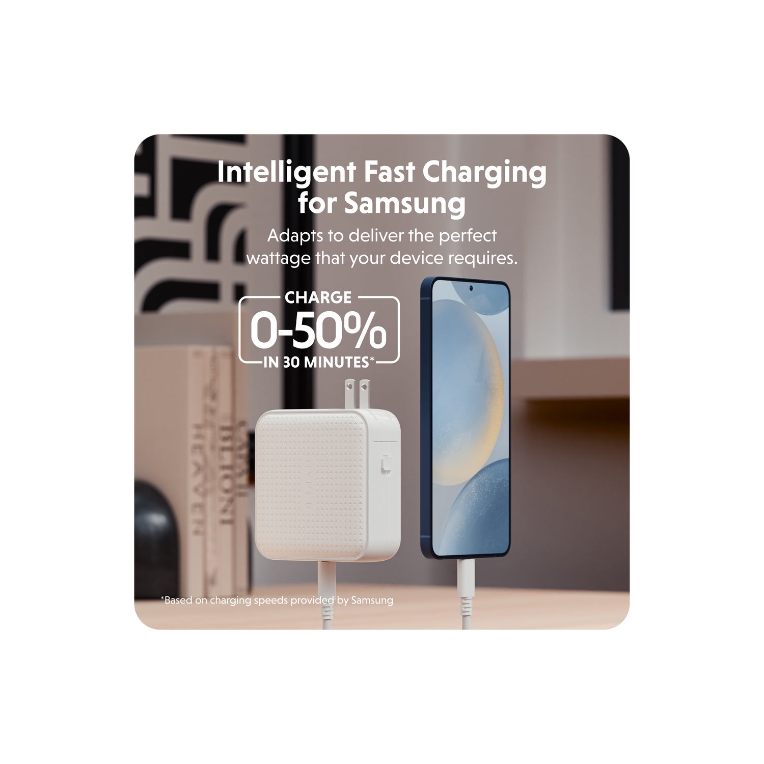 Targus HyperJuice® 100W USB-C GaN Travel Charger - White