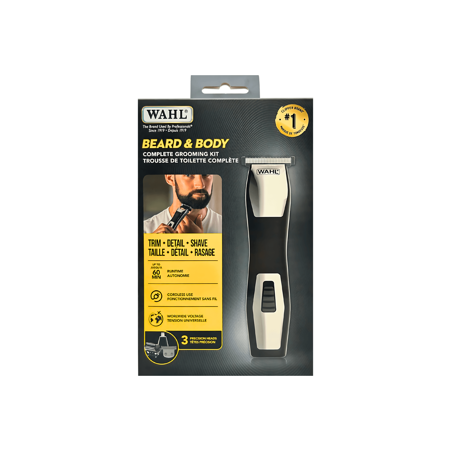 Wahl 3-In-1 Rechargeable Multigroomer 9 Piece Kit #3286