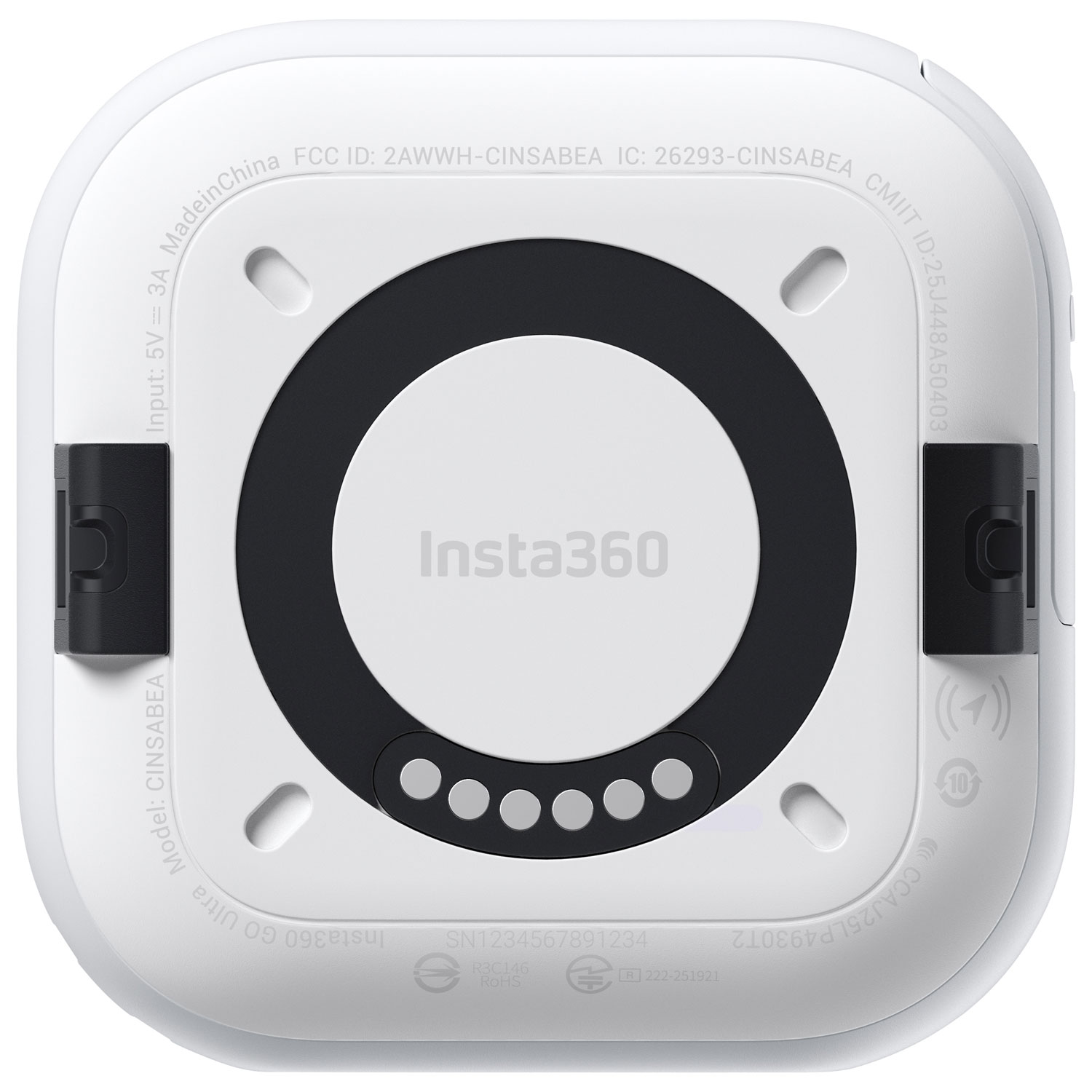 Ensemble de création pour caméra de sport étanche 4K 360° Go Ultra d'Insta360 - Blanc