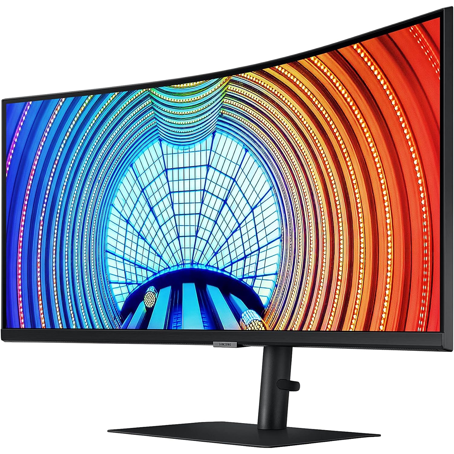Samsung 34” Curved Ultra-Wide QHD 1000R, 350 nits, HDR, USB-C 90W, HDMI, DisplayPort, LAN, USB Hub, Pivot & Height Adjustable