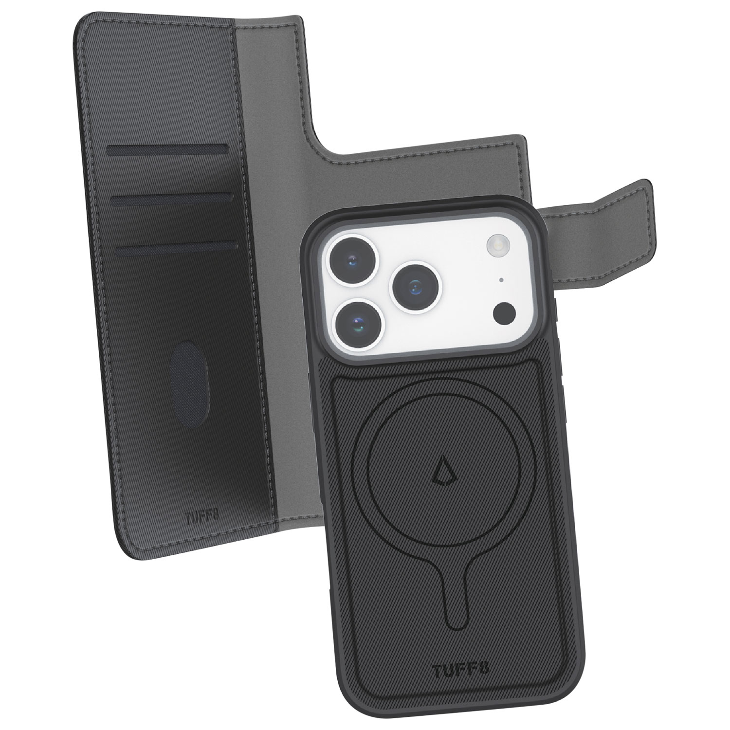 LBT 2-in-1 Switch Wallet Case with MagSafe for iPhone 17 Pro - Black