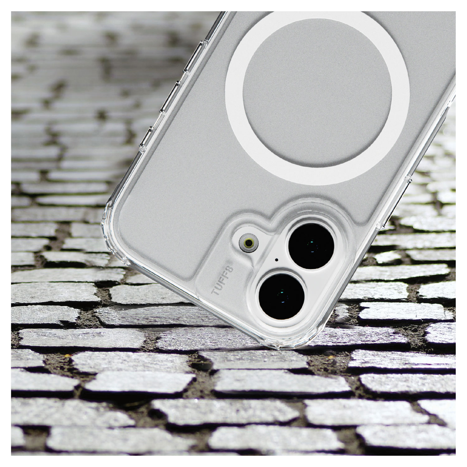 Étui rigide ajusté TUFF8 avec MagSafe pour iPhone 17 - Transparent