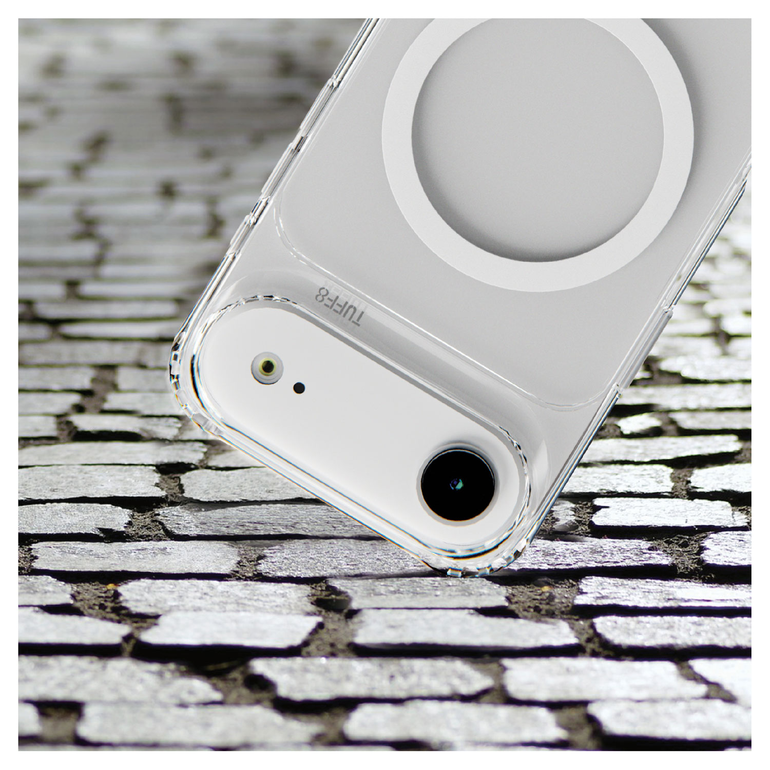 TUFF8 Fitted Hard Shell Case with MagSafe for iPhone Air - Clear