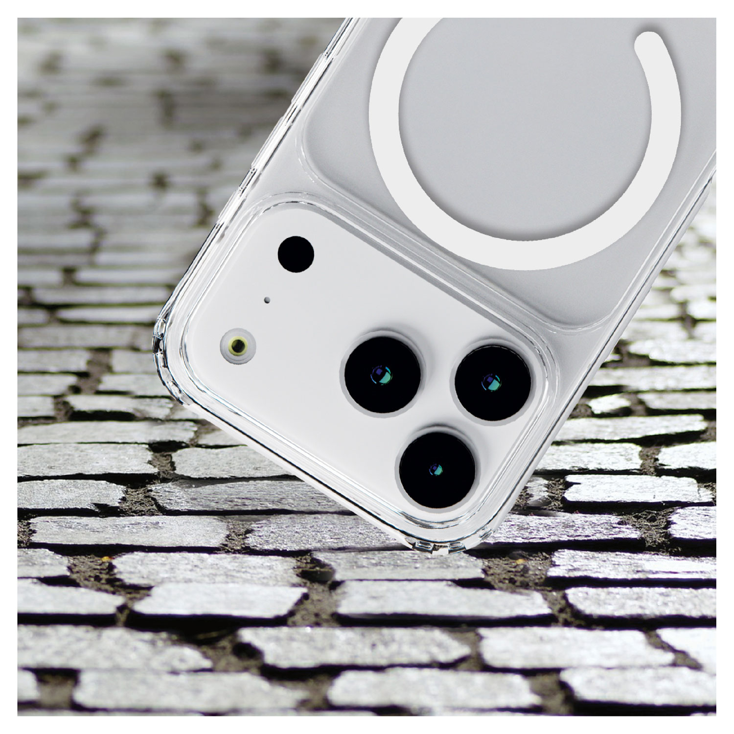 Étui rigide ajusté TUFF8 avec MagSafe pour iPhone 17 Pro - Transparent