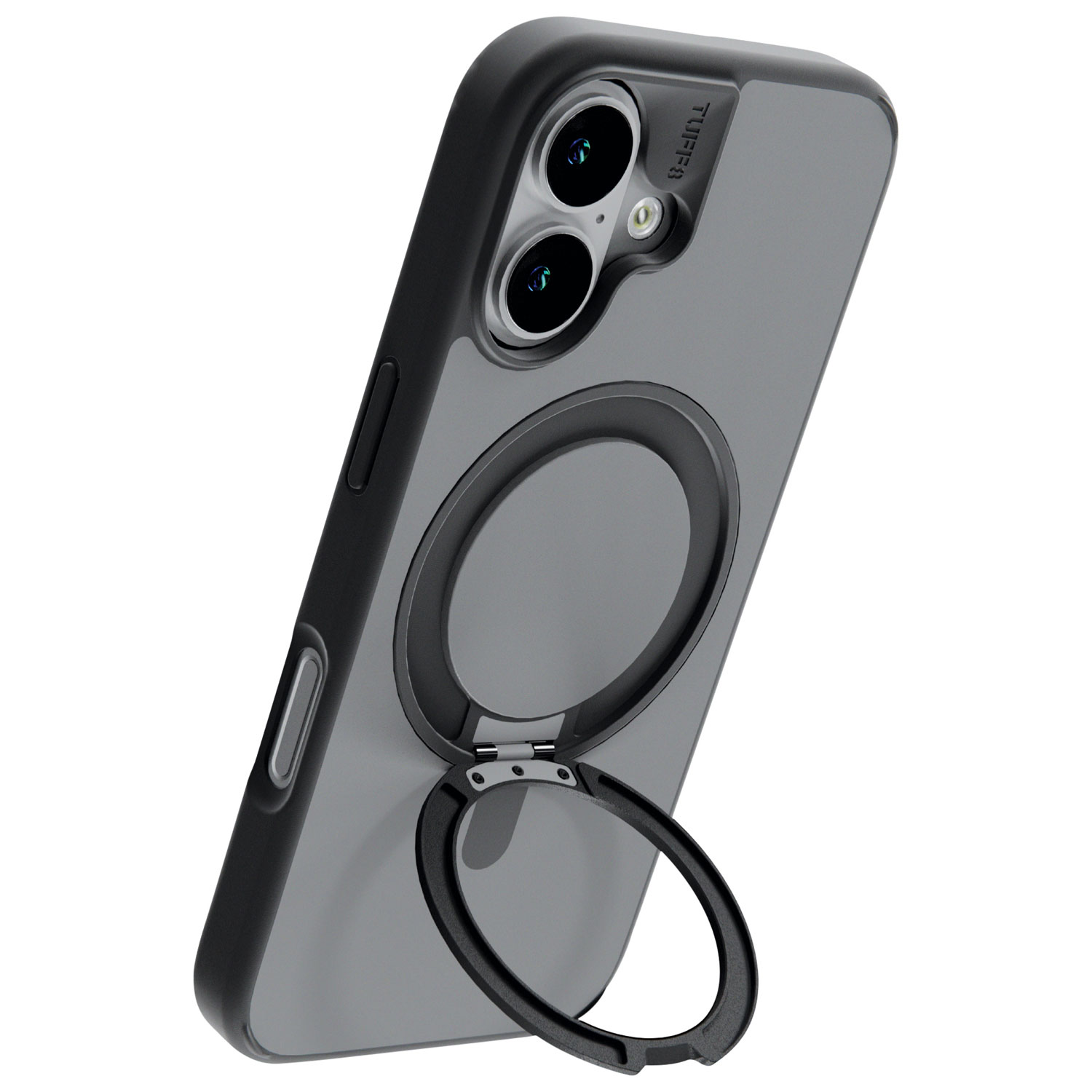 TUFF8 Glide 360 Fitted Hard Shell Case with MagSafe for iPhone 17 - Smoke Black