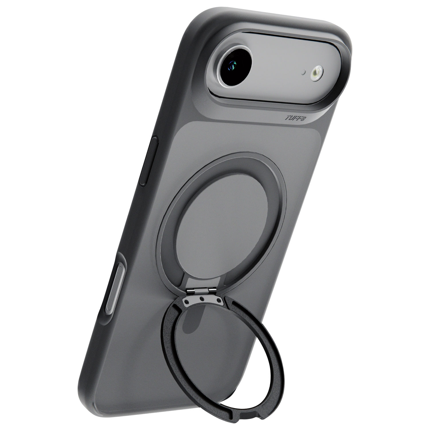 Étui rigide ajusté Glide 360 de TUFF8 avec MagSafe pour iPhone Air - Noir fumé