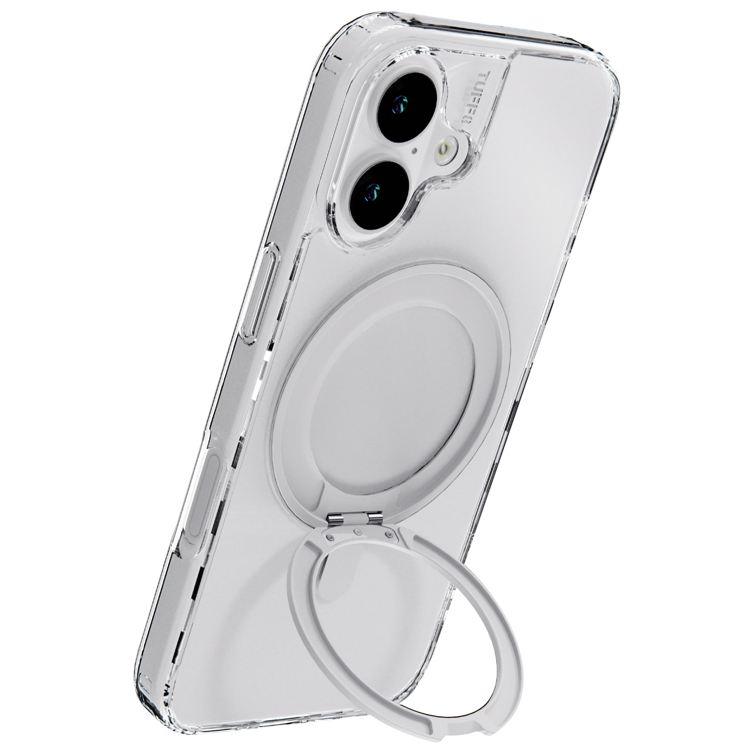 Étui rigide ajusté Glide 360 de TUFF8 avec MagSafe pour iPhone 17 - Transparent