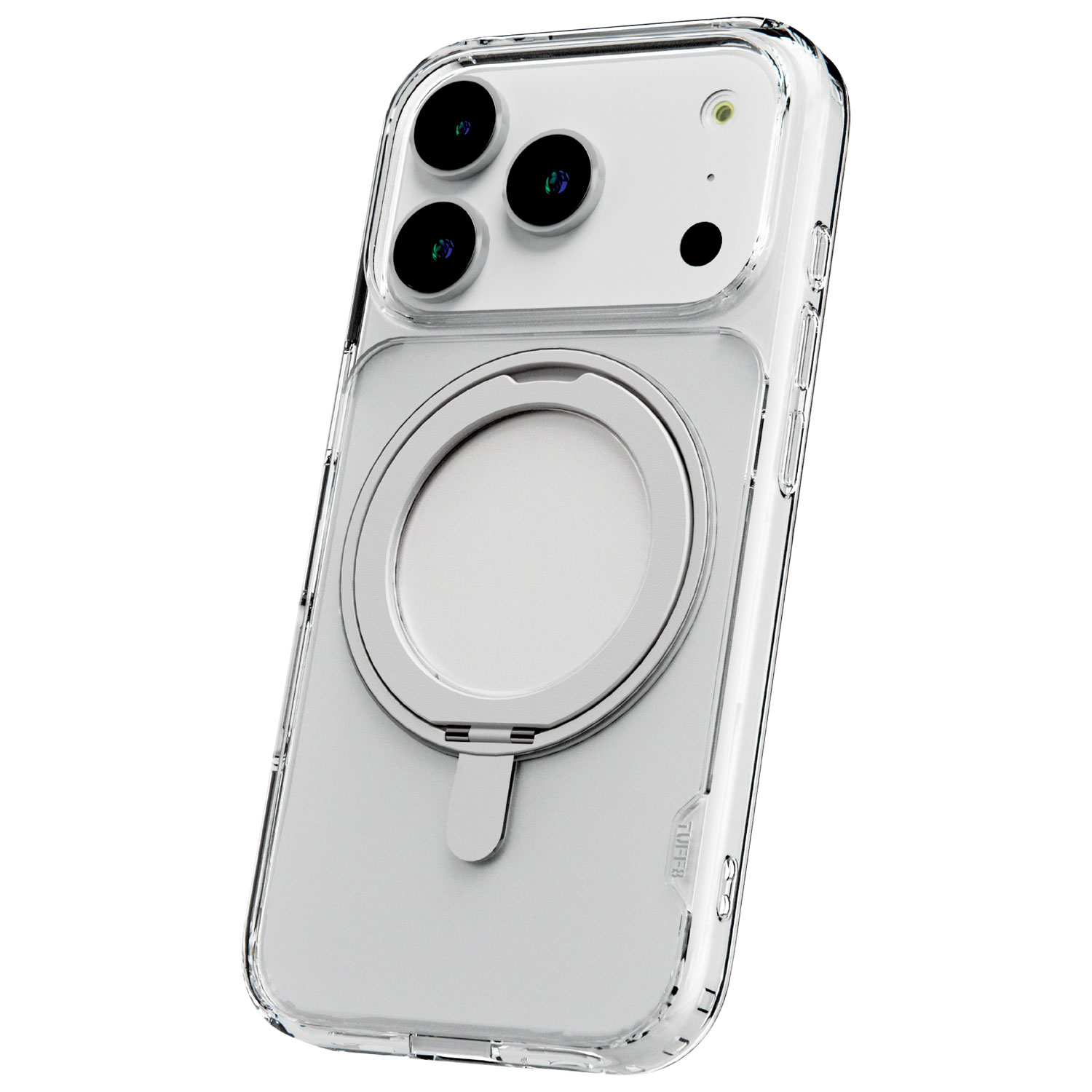 Étui rigide ajusté Glide 360 de TUFF8 avec MagSafe pour iPhone 17 Pro - Transparent