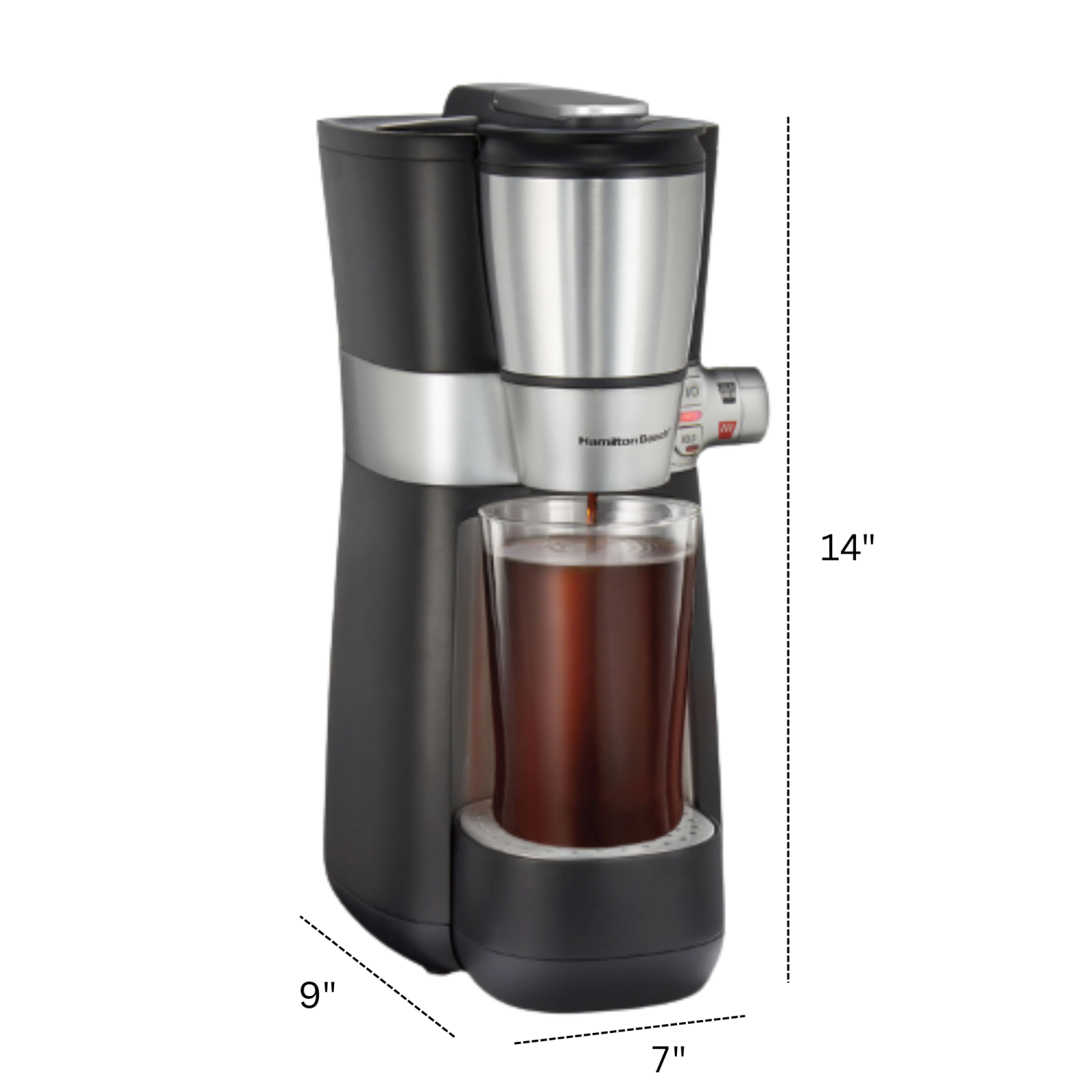 Cafetière à infusion à froid et chaude rapide 16&nbsp;oz #42501C de Hamilton Beach