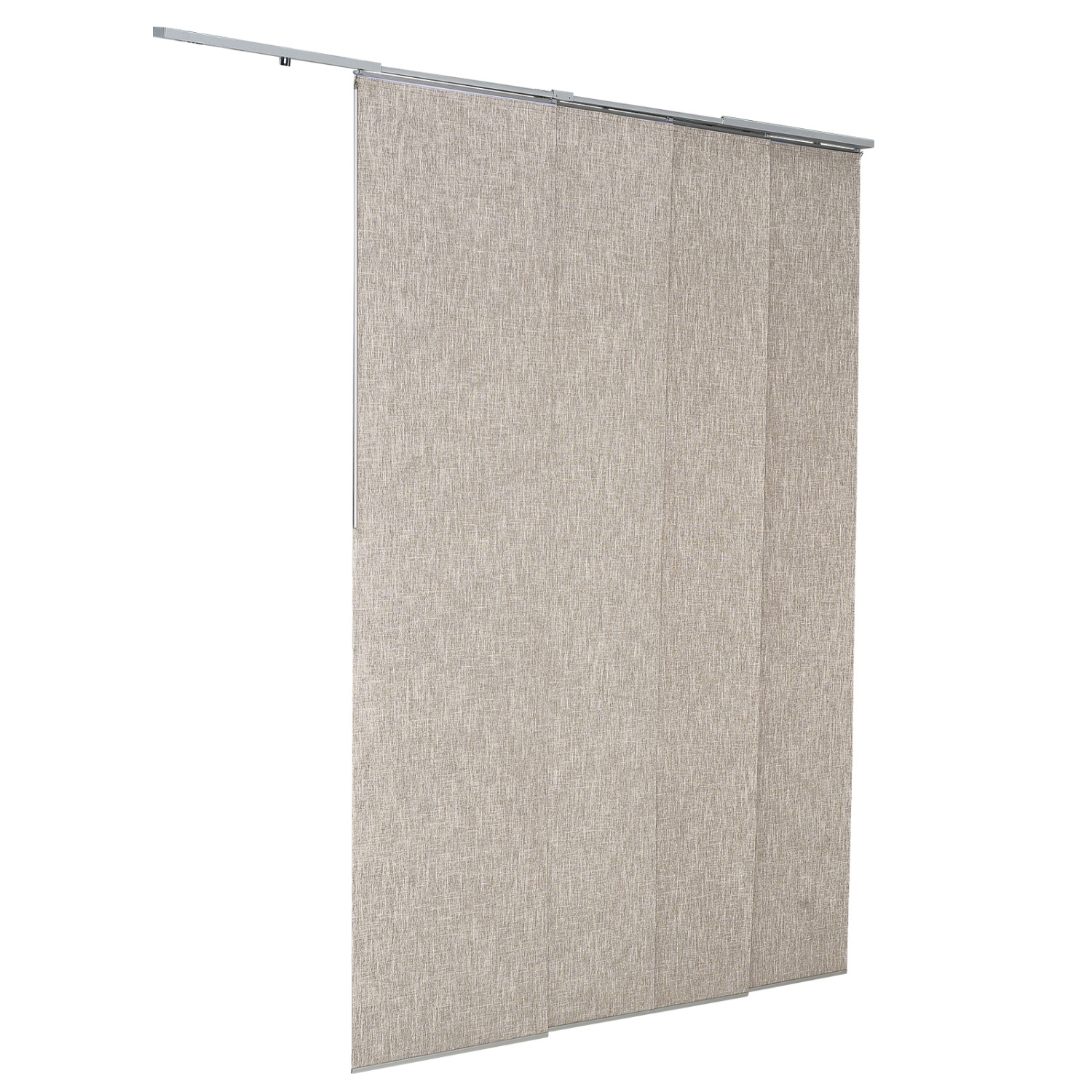 VEVOR 45.8 in to 86 in W Panel Track Blinds, Trimmable Panel Curtains Up to 96 in H, Vertical Blackout Panel Blinds for Sliding Doors, Patio Doors,