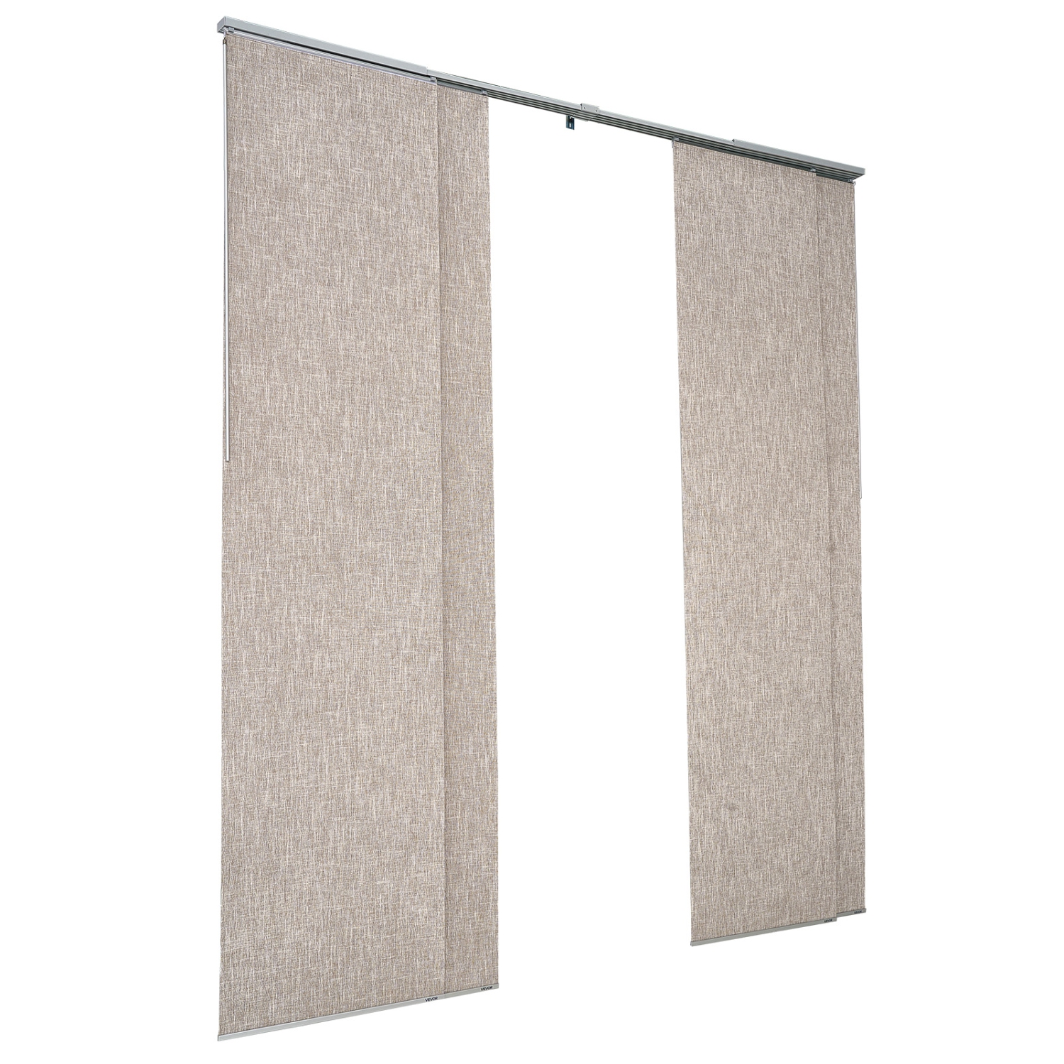VEVOR 45.8 in to 86 in W Panel Track Blinds, Trimmable Panel Curtains Up to 96 in H, Vertical Blackout Panel Blinds for Sliding Doors, Patio Doors,