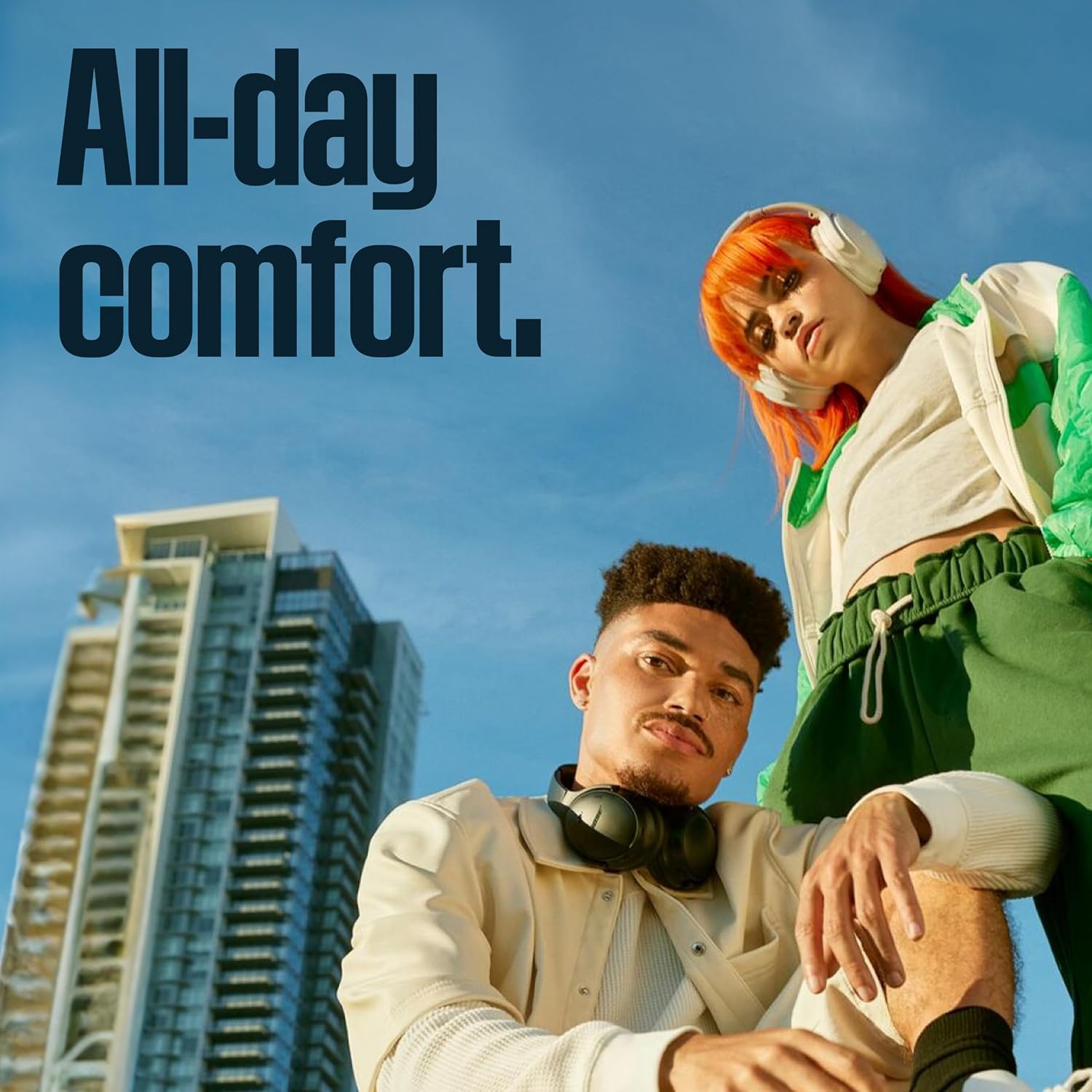 Casque d'écoute sans fil suppression bruit QuietComfort Bose, casque Bluetooth, autonomie jusqu'à 24 heures, noir - BO