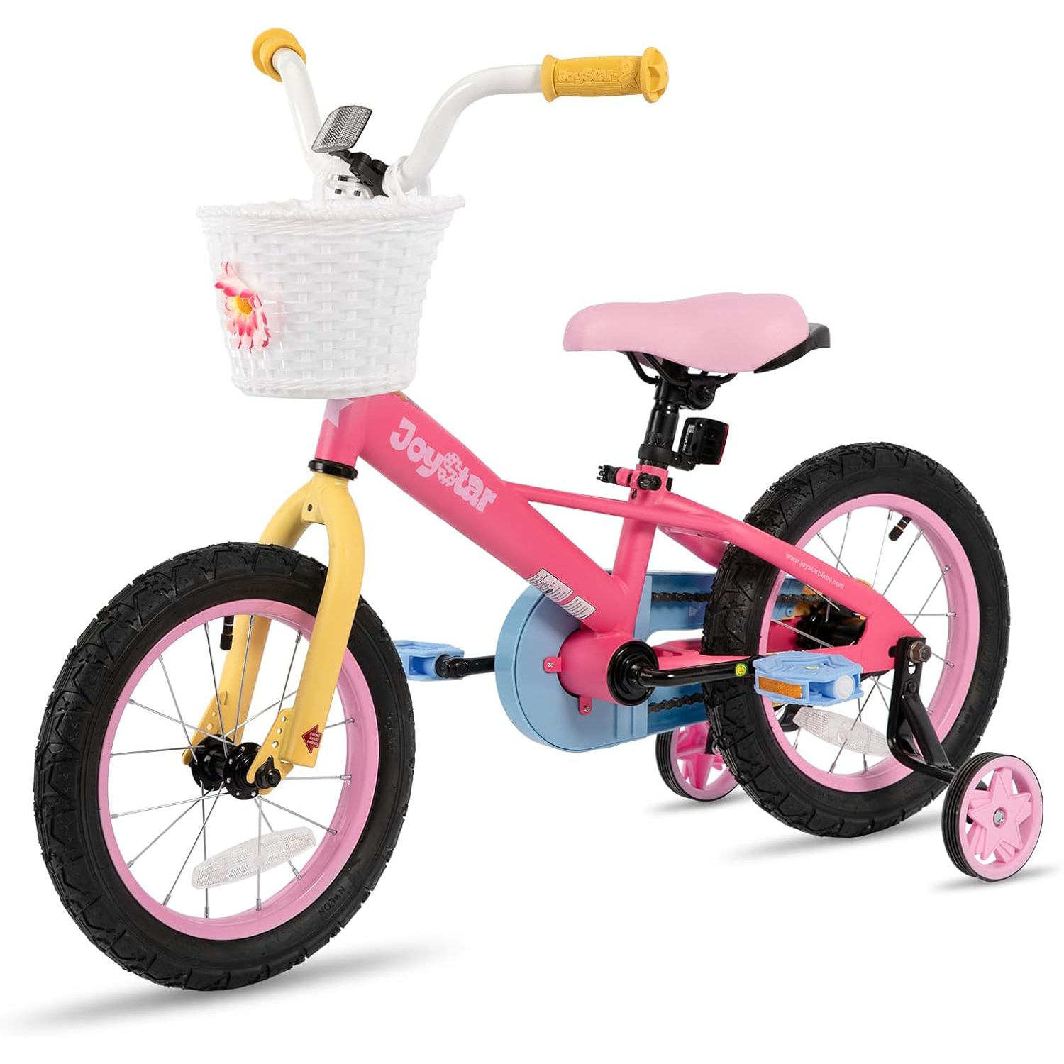 Vélo JOYSTAR pour enfants de 12 po pour filles de 2-7 ans, vélo pour jeune fille avec roues d'entraînement, vélos arc-en-ciel, vélo pour