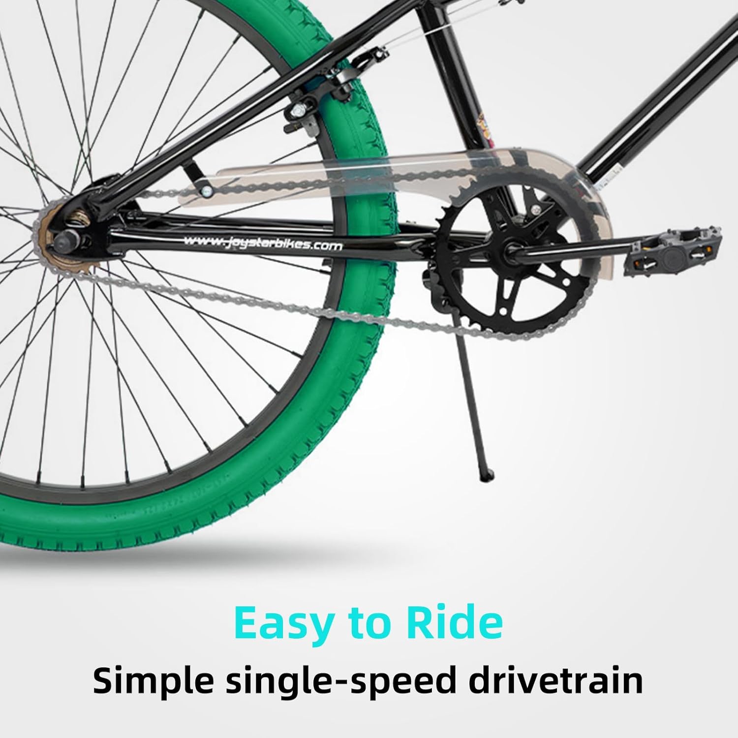 Vélos BMX pour enfants Freestyle de JOYSTAR Brockway, 24 po, pour enfants, garçons de 6-14 ans, filles et cyclistes pour débutants, 2 chevilles