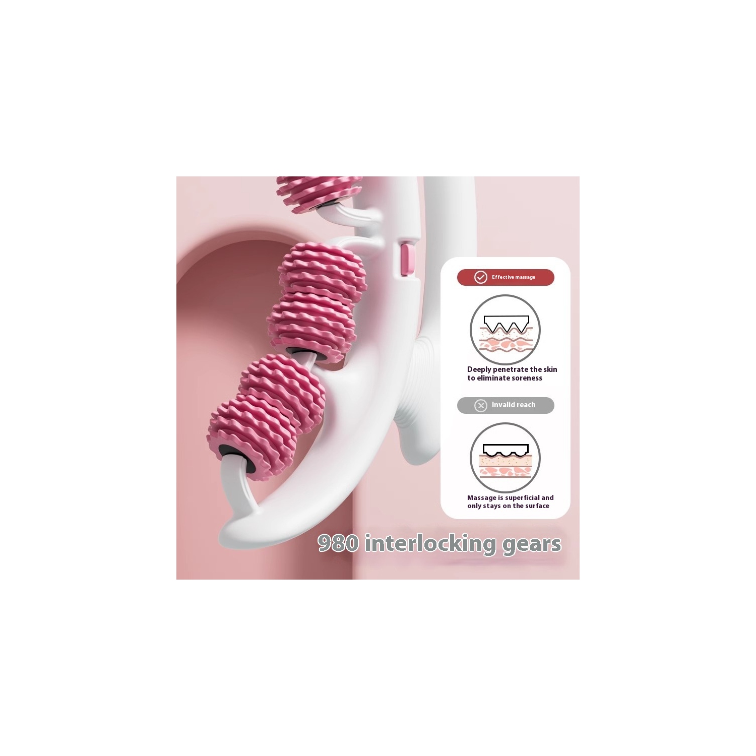 Cellulite Massager Roller, Cellulite Remover Muscle Roller, Fascia Massage Tool for Thigh, Leg, Waist - Anti-Celulitis Tool, Body Sculpting