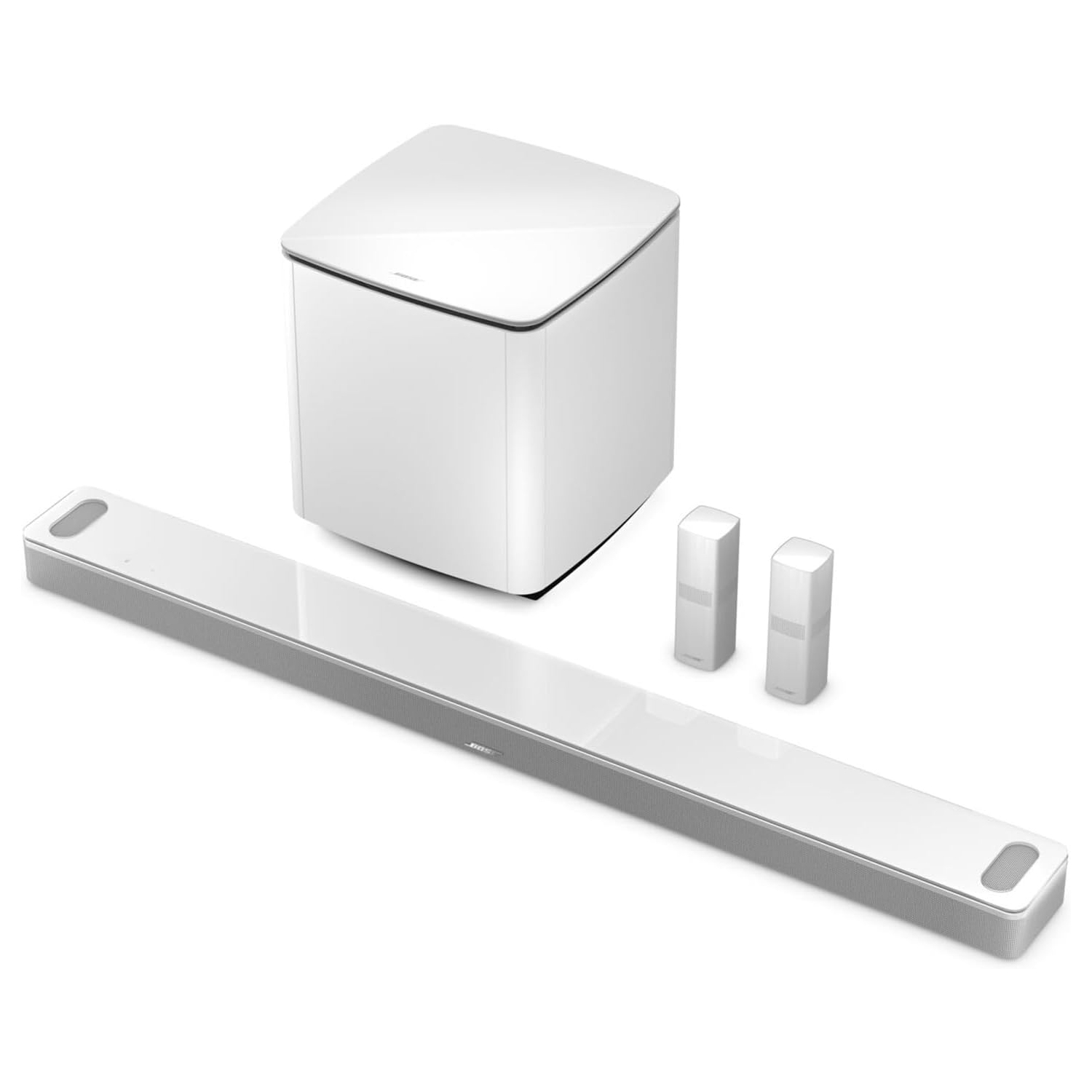 Barre de son Smart Ultra de Bose avec Dolby Atmos Plus Alexa, système son ambiophonique Bluetooth AI sans fil pour téléviseur, blanc- BO