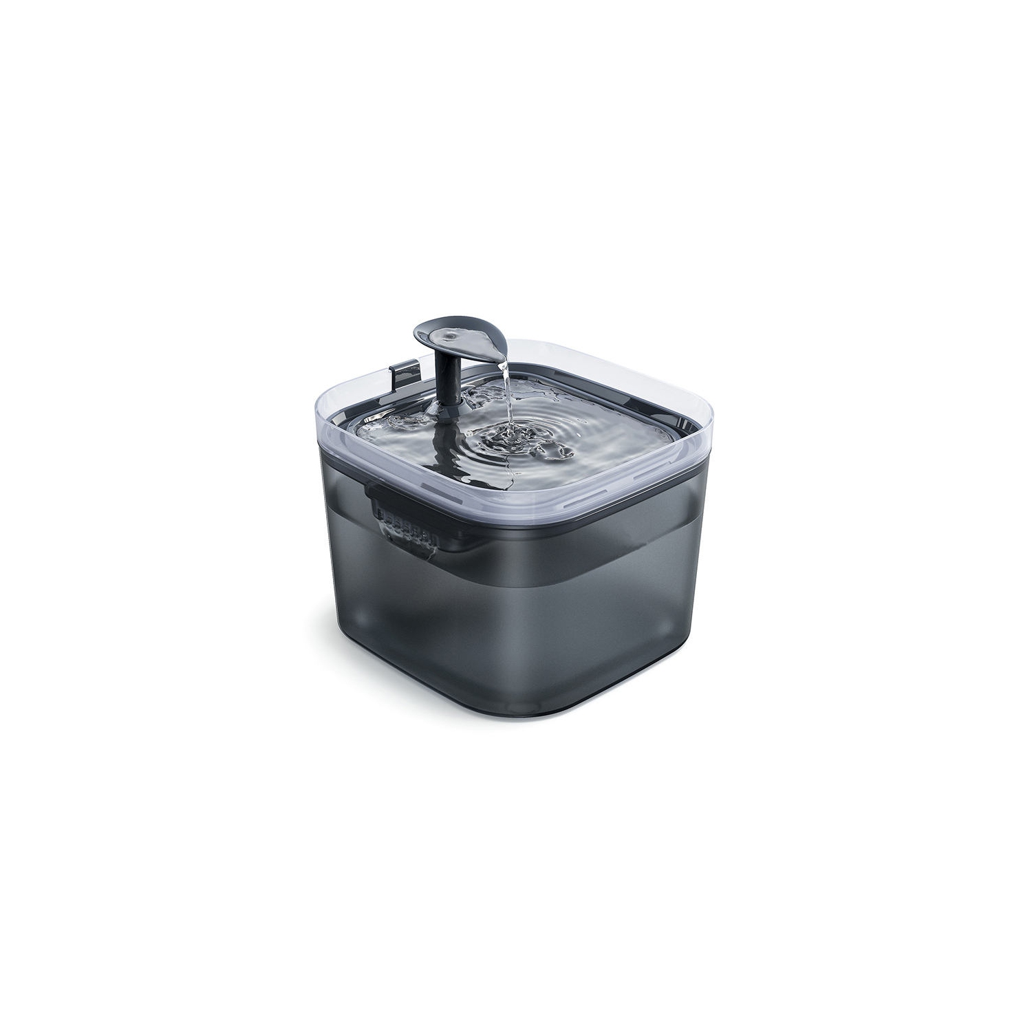 PATPET Triple Filter Ultra Quiet Pump Cat& Dog Water Fountain Dispenser,Black,75-02