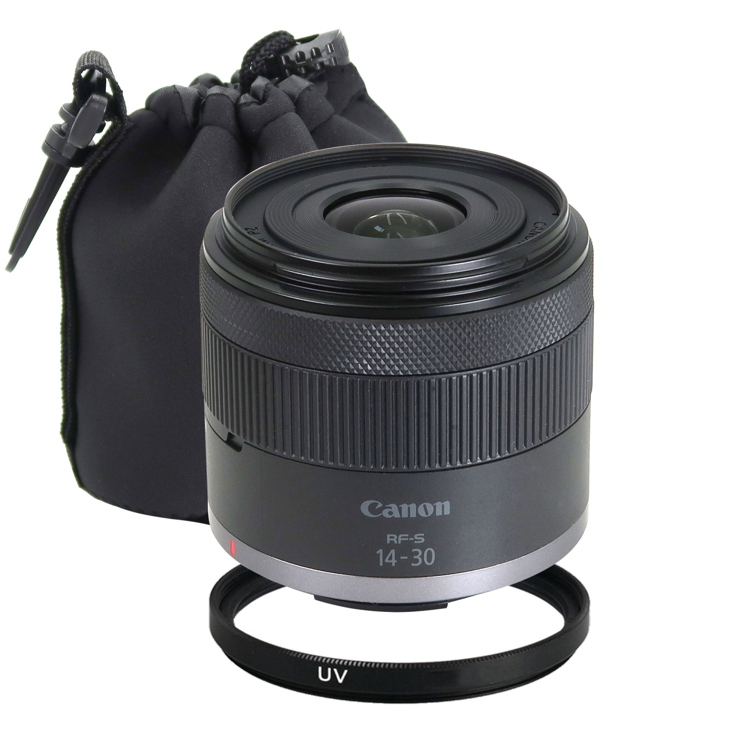 Canon RF-S 14-30mm f/4-6.3 IS STM PZ Lens + Lens Pouch + 58mm Filter