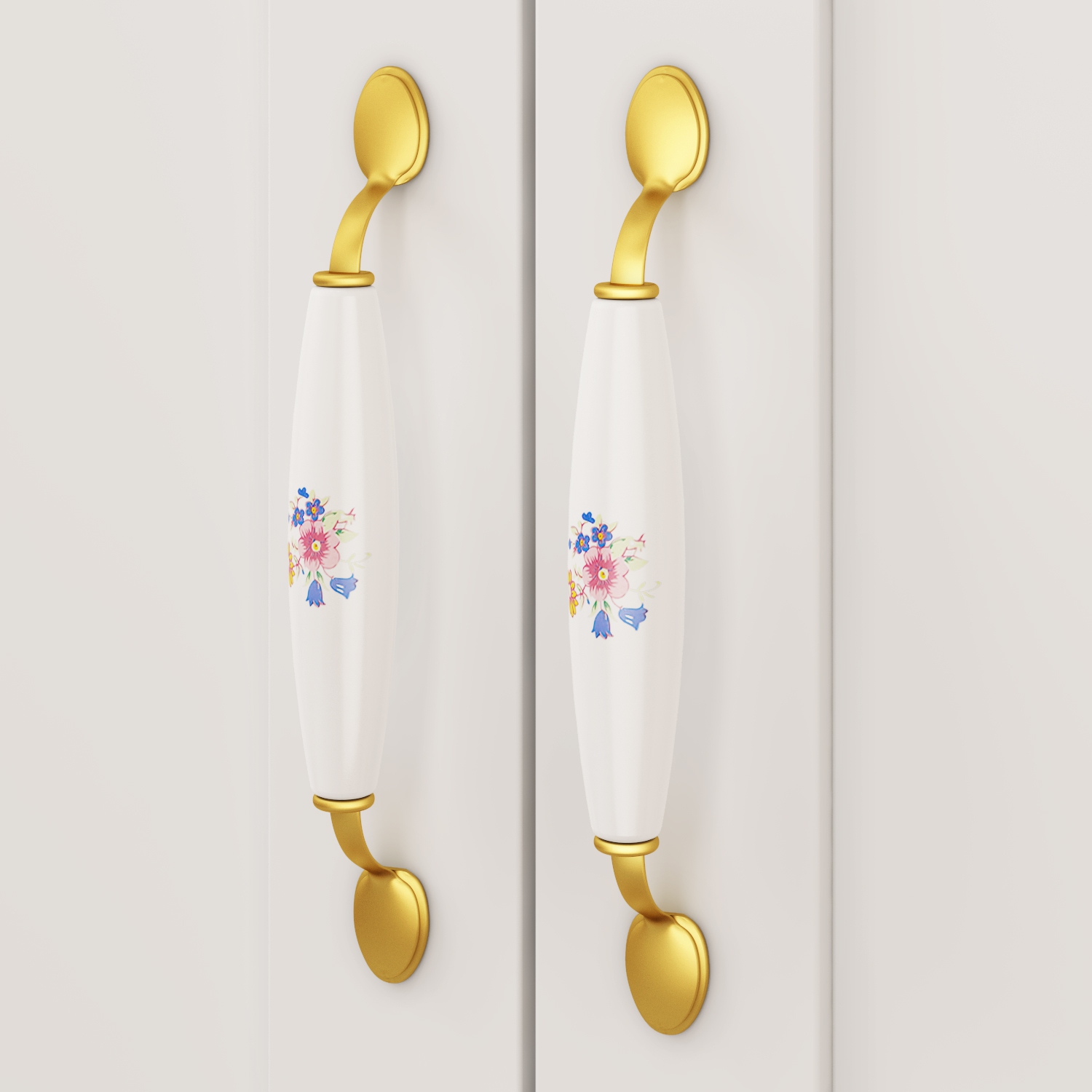 Famapy White 3-Door Armoire – Elegant Wooden Wardrobe with Hanging Rods & 3 Shelves for Bedroom Storage, White