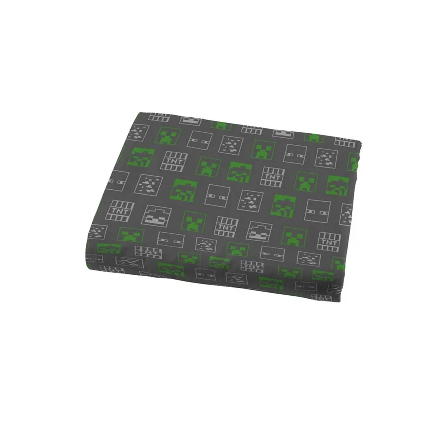 Ensemble de draps 4 pièces pour enfants Minecraft Icon Adventure - Drap plat, drap-housse et 2 taies d'oreiller