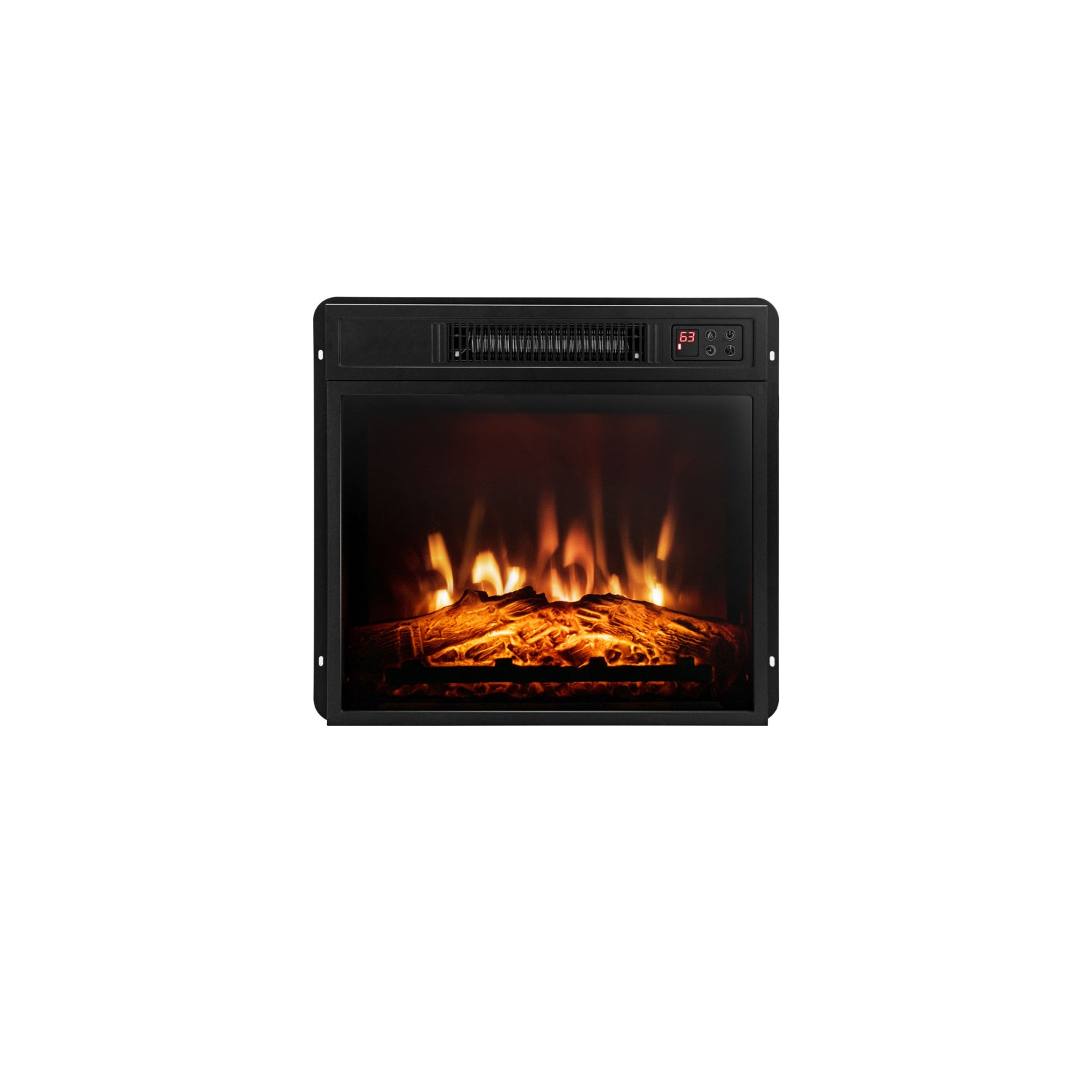 Foyer électrique avec flamme LED réglable et télécommande