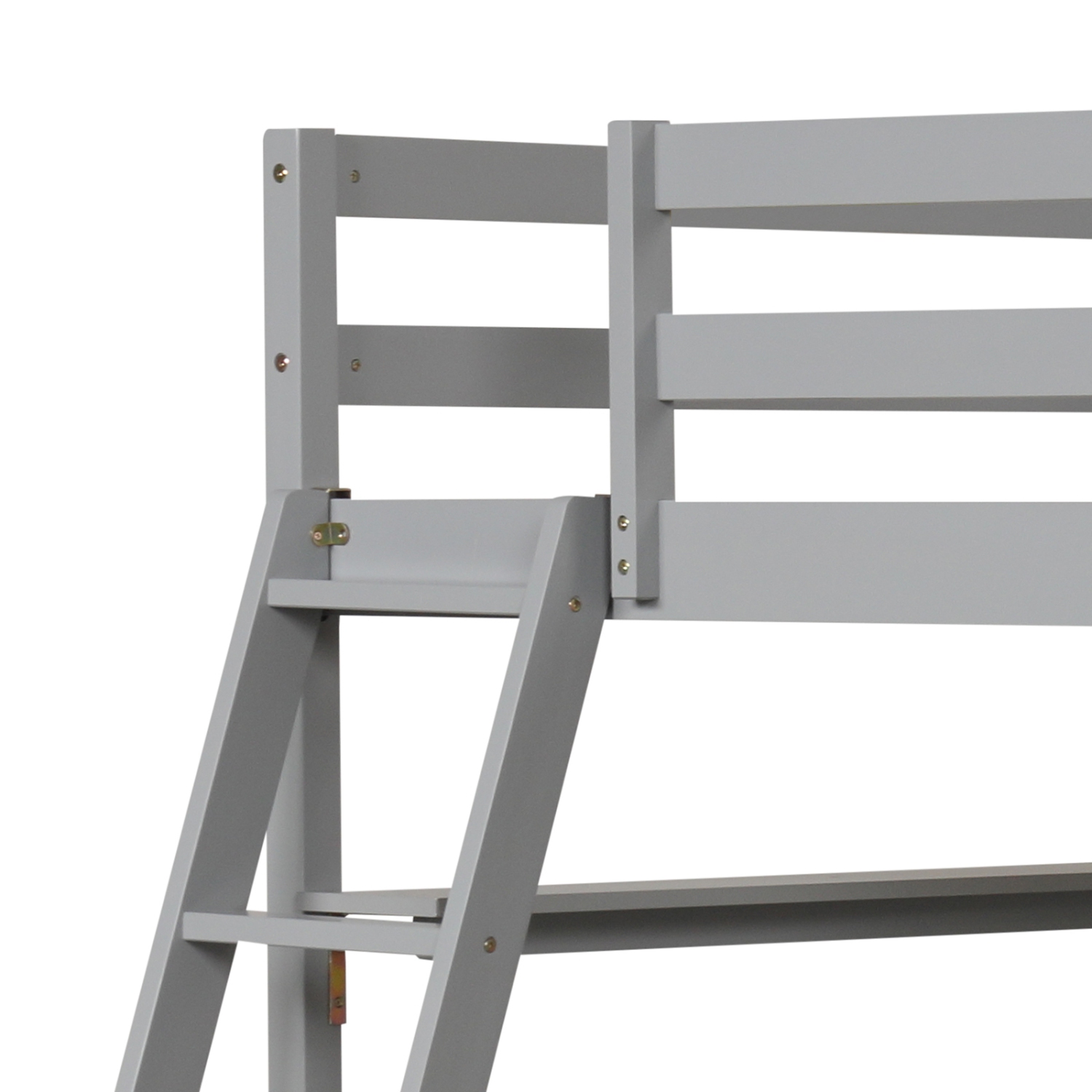 Loft Bed with Desk and Bookshelves for Kids and Teens’ Bedroom