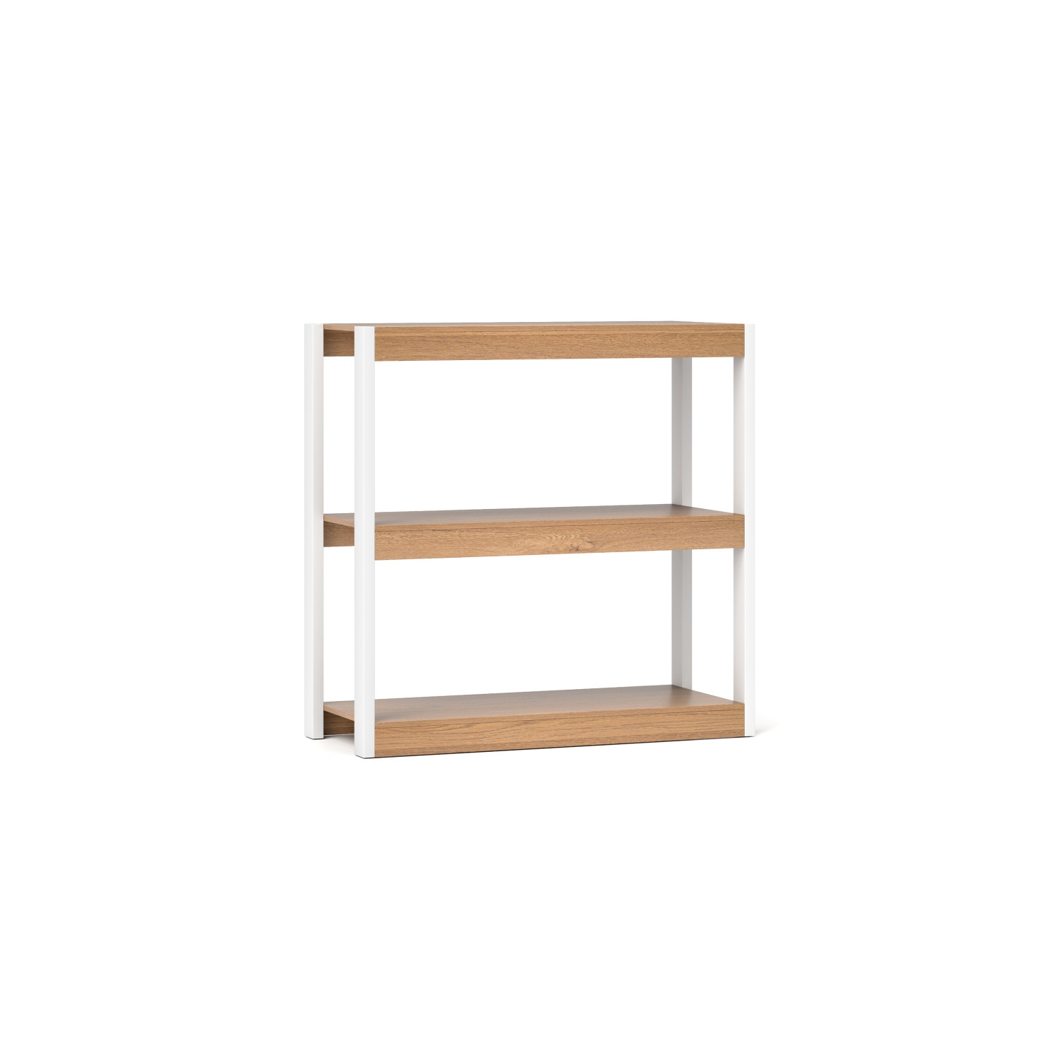 Space-Saving 3-Tier Wooden Bookshelf – Storage Bookcase with Anti-Tipping Kits