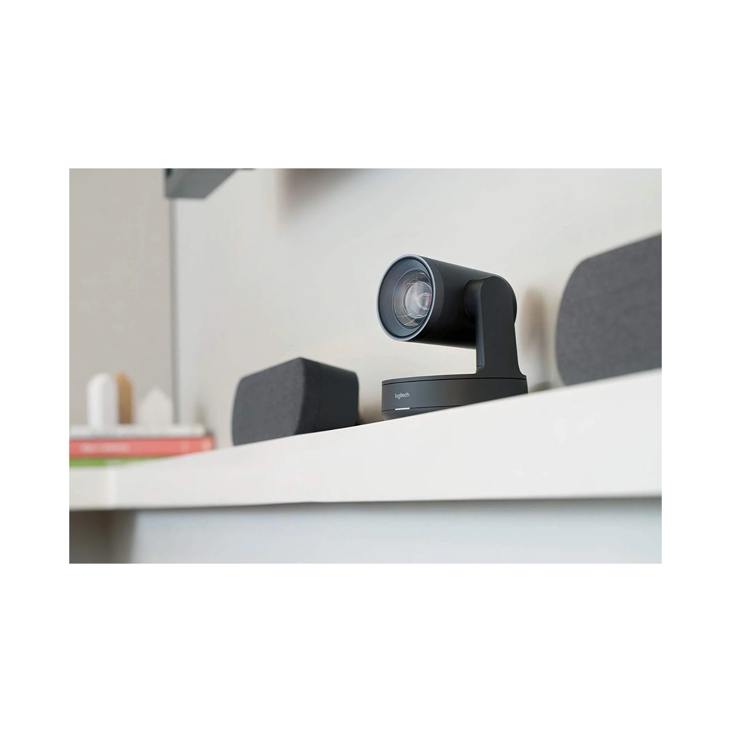 Open Box - Logitech Rally Wall Mountable Speaker System with Echo Cancellation, RightSound Technology, Anti-Vibration Enclosure, Front Room Audio