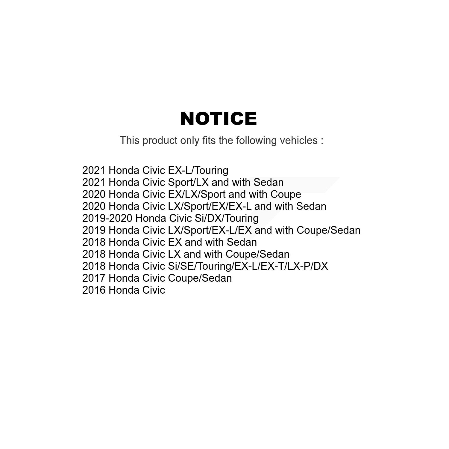 Bras de suspension inférieur arrière gauche TOR-CK643589 pour Honda Civic