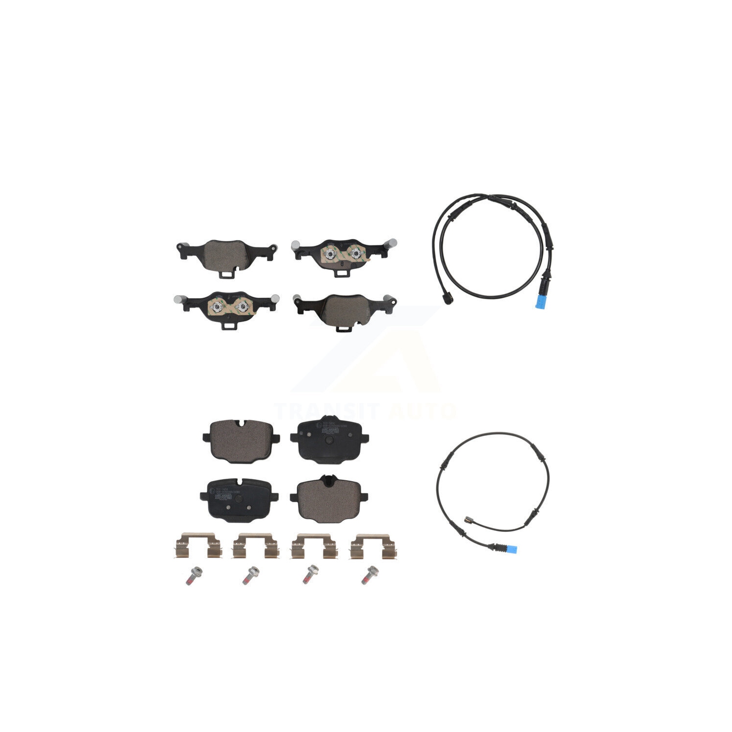 Front Rear Ceramic Disc Brake Pads And Wear Sensor Kit For BMW X5 X6 With Standard Brakes KTW-101658