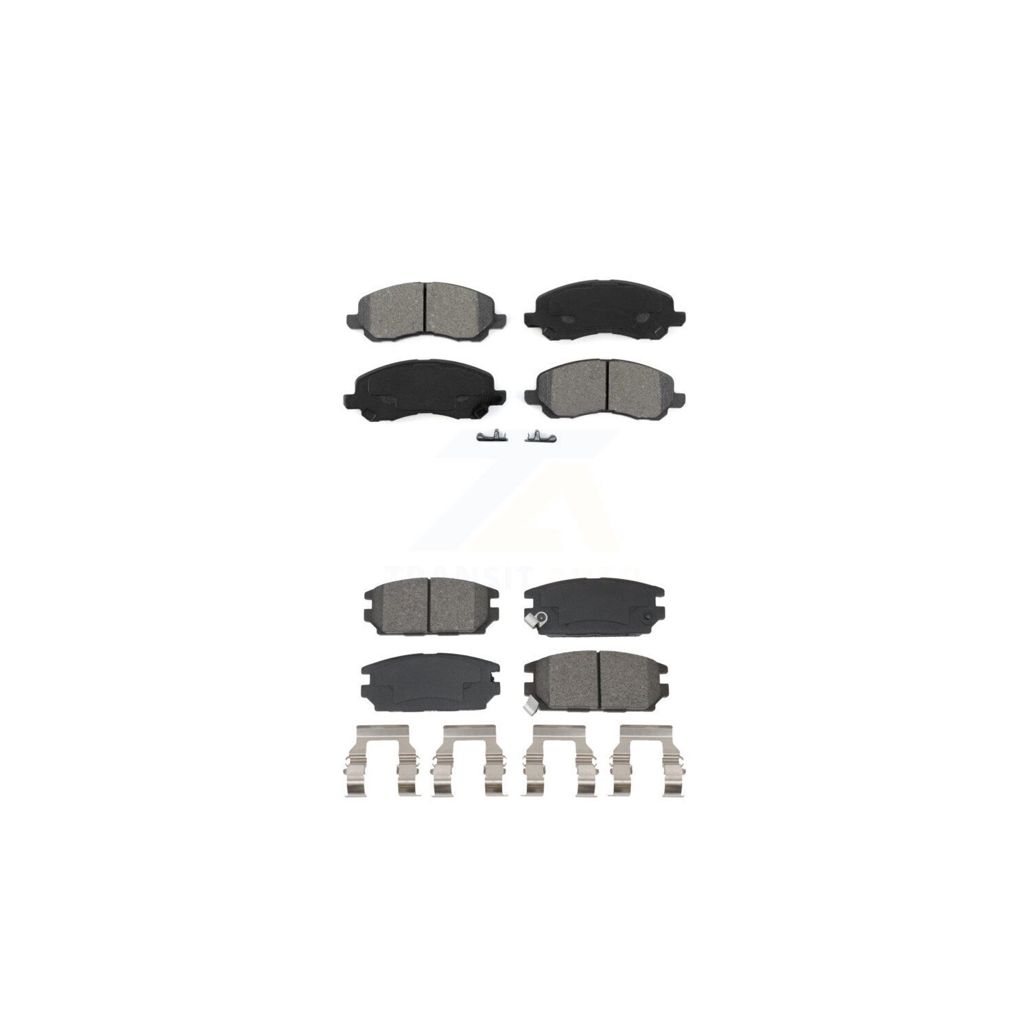 Front Rear Semi-Metallic Brake Pads Kit For Mitsubishi Eclipse Galant KSM-100665
