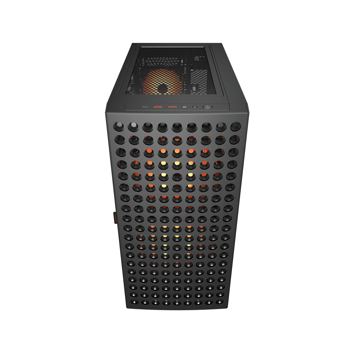 Cougar Airface ECO RGB Mid Tower ATX Computer Case, Tempered Glass Side Panel, 2 x 180mm 1 x 120mm ARGB Fan Pre-Installed, Black