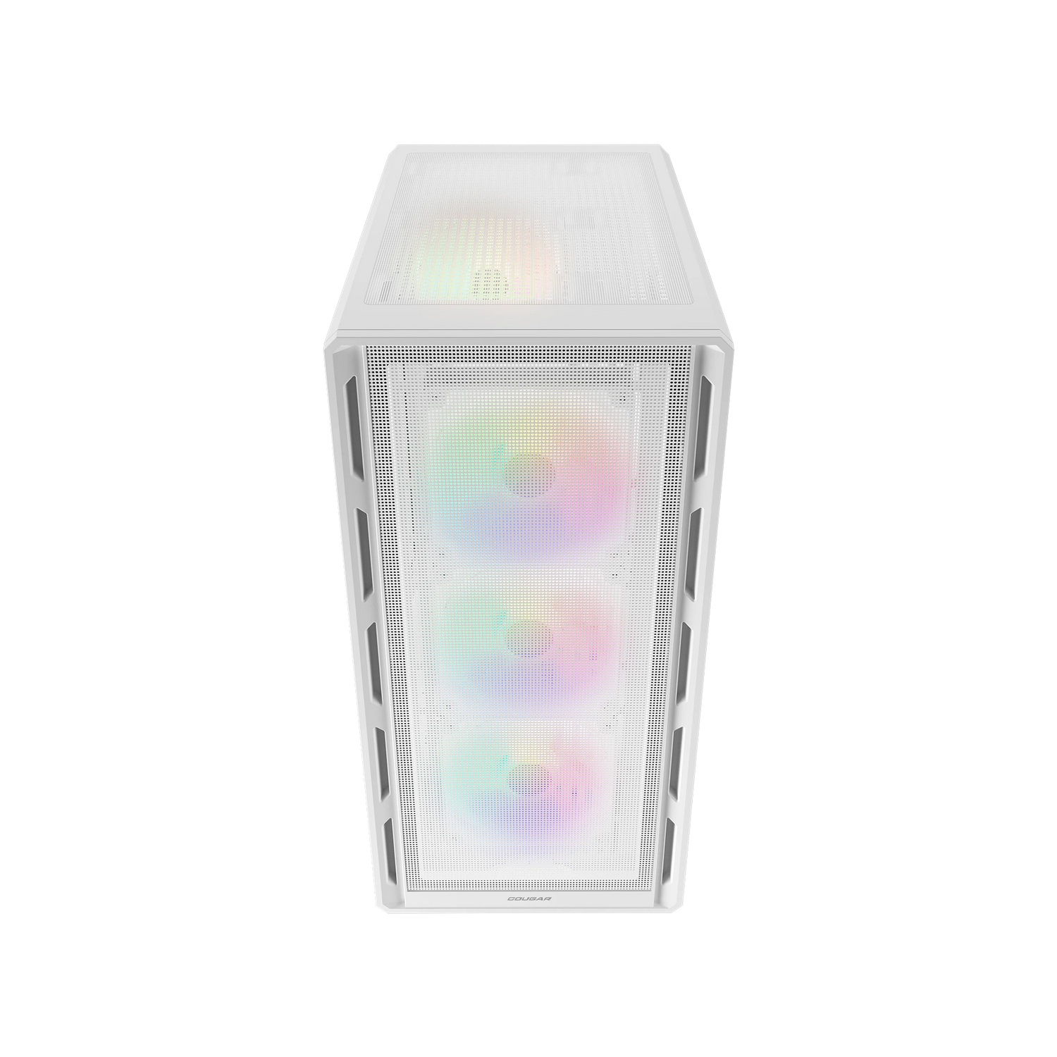 Cougar Airface Pure RGB Mid Tower ATX Computer Case, Tempered Glass Side Panel, 4 x 120mm RGB Fan Pre-Installed, White