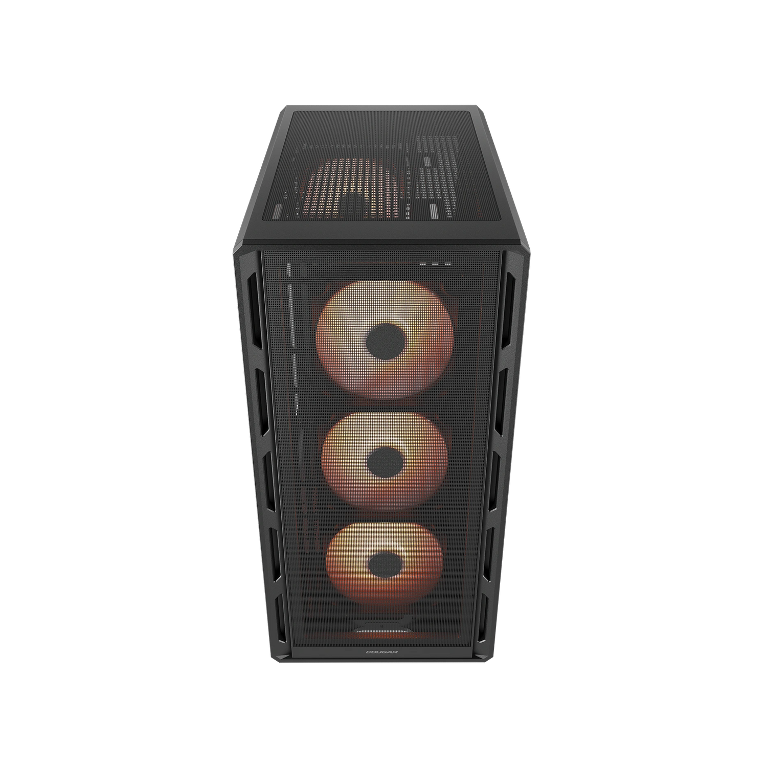 Cougar Airface Pure Pro Mid Tower ATX Computer Case, Tempered Glass Side Panel, 4 x 120mm RGB Fan Pre-Installed, Black