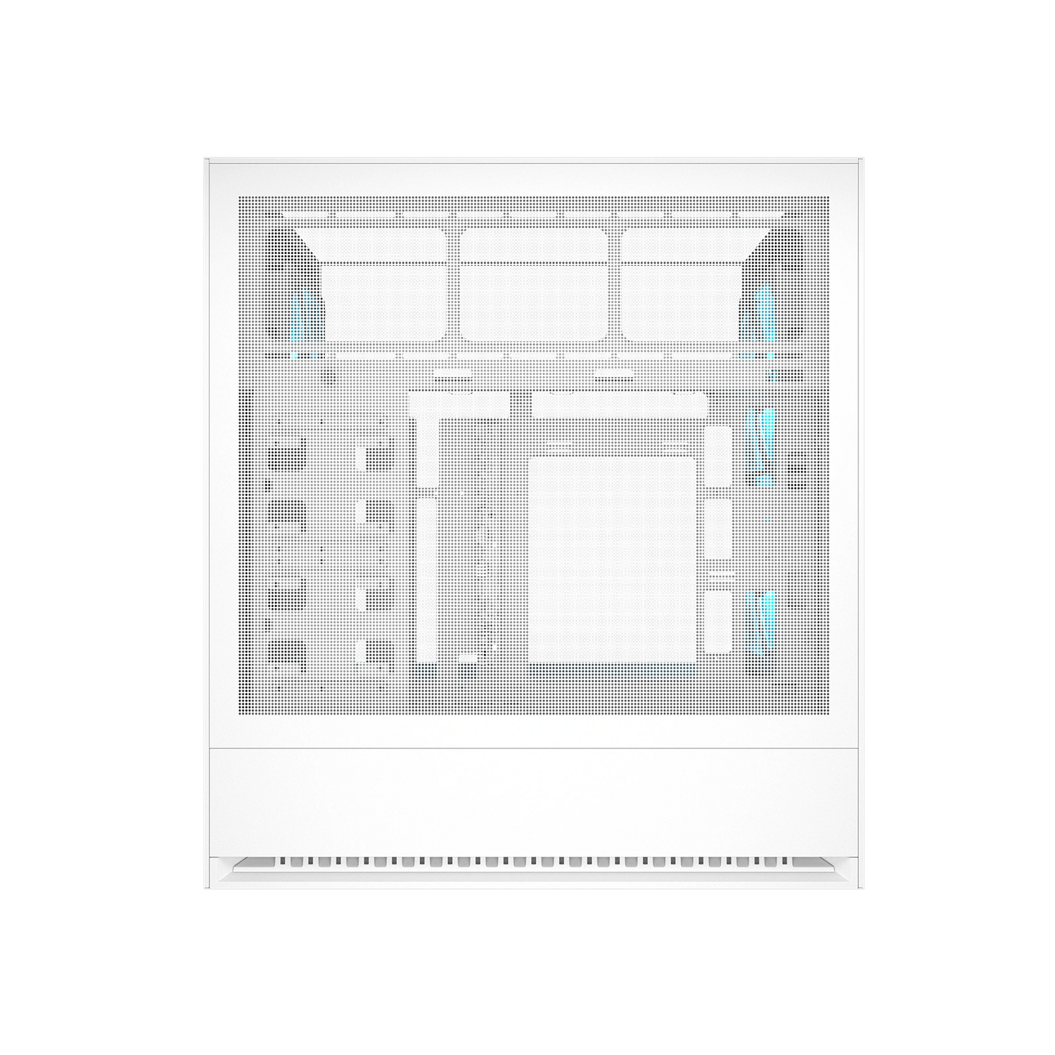 Cougar OmnyX RGB Mid Tower ATX Computer Case, Tempered Glass Side Panel, 4 x 160mm ARGB Fans Pre-Installed, White