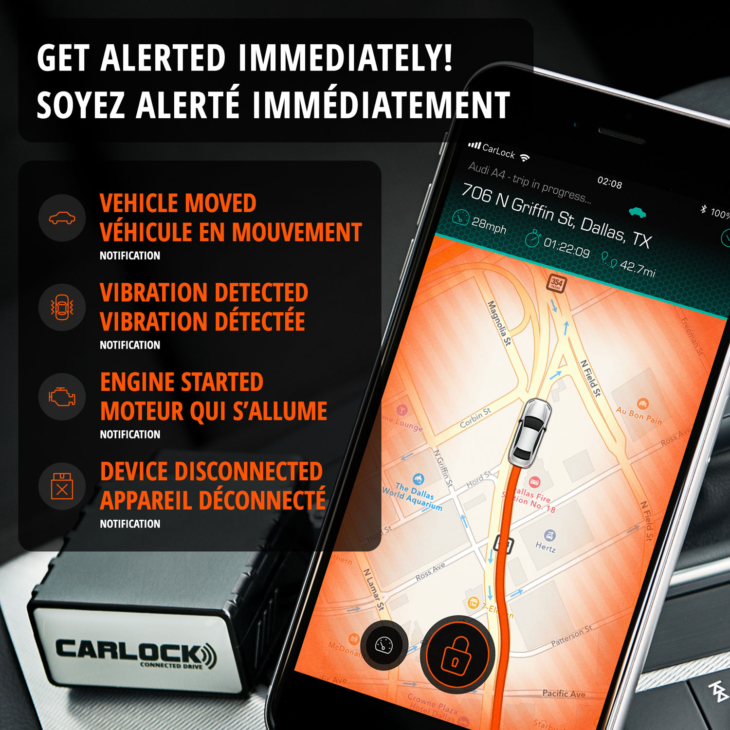 CarLock OBD Car Tracking and Security Device