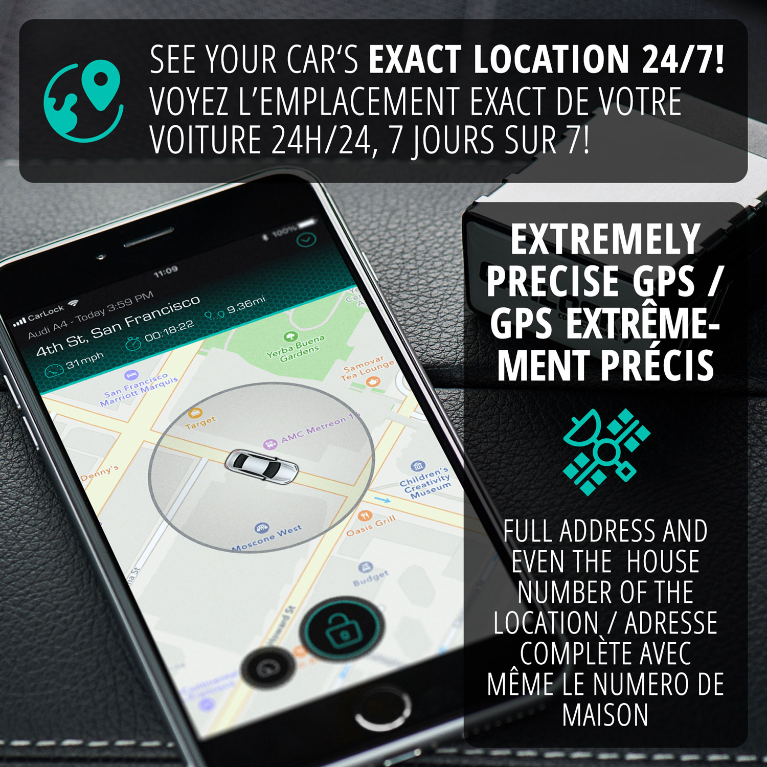 CarLock OBD Car Tracking and Security Device