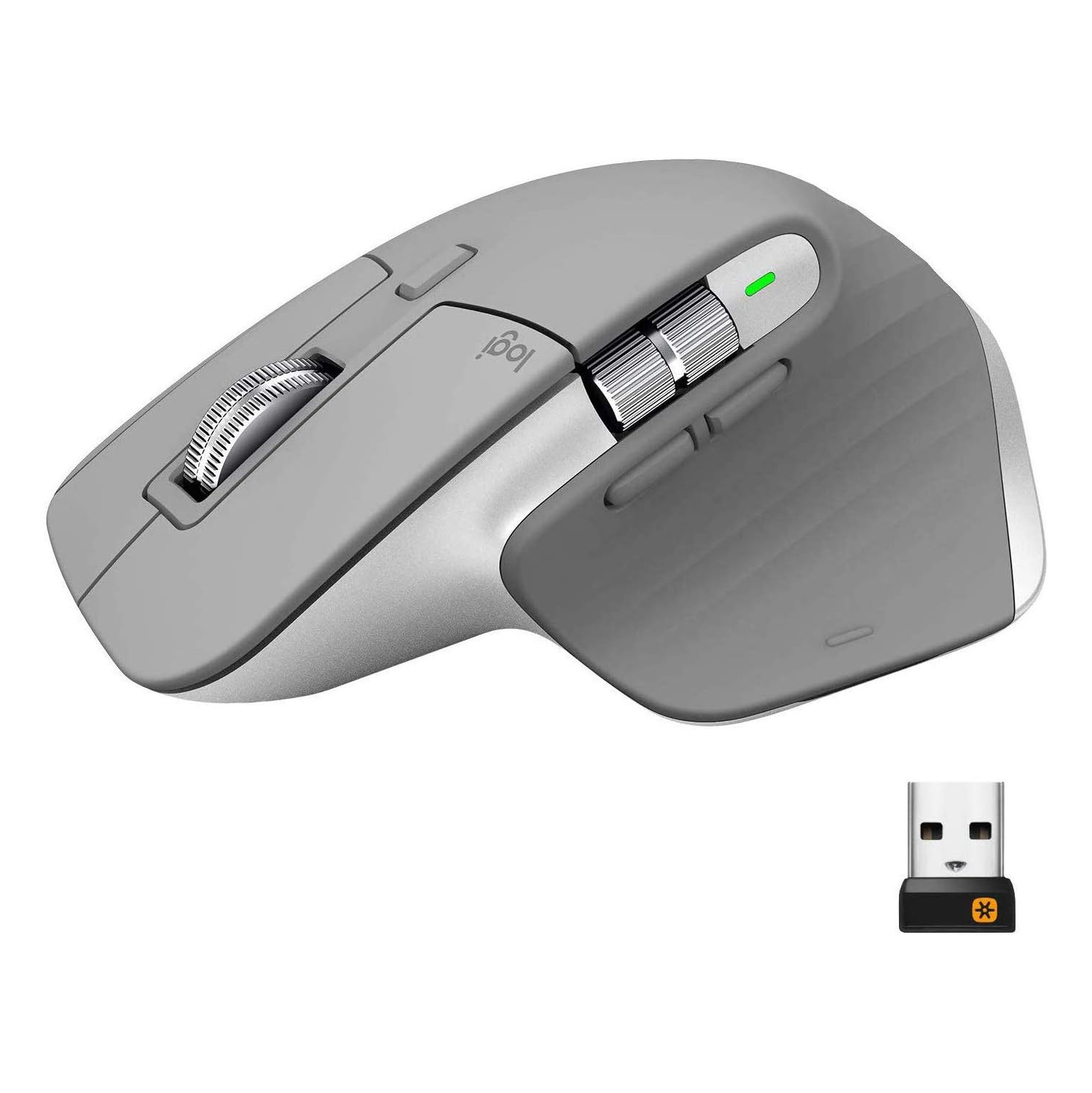 Logitech MX Master 3 Advanced Wireless Mouse - Ultrafast Scrolling, 4000 DPI, Use on Any Surface, Ergonomic & Customisable, USB-C Quick Charging,
