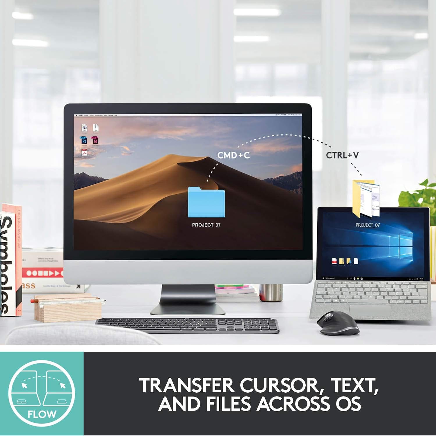 Logitech MX Master 3 Advanced Wireless Mouse - Ultrafast Scrolling, 4000 DPI, Use on Any Surface, Ergonomic & Customisable, USB-C Quick Charging,