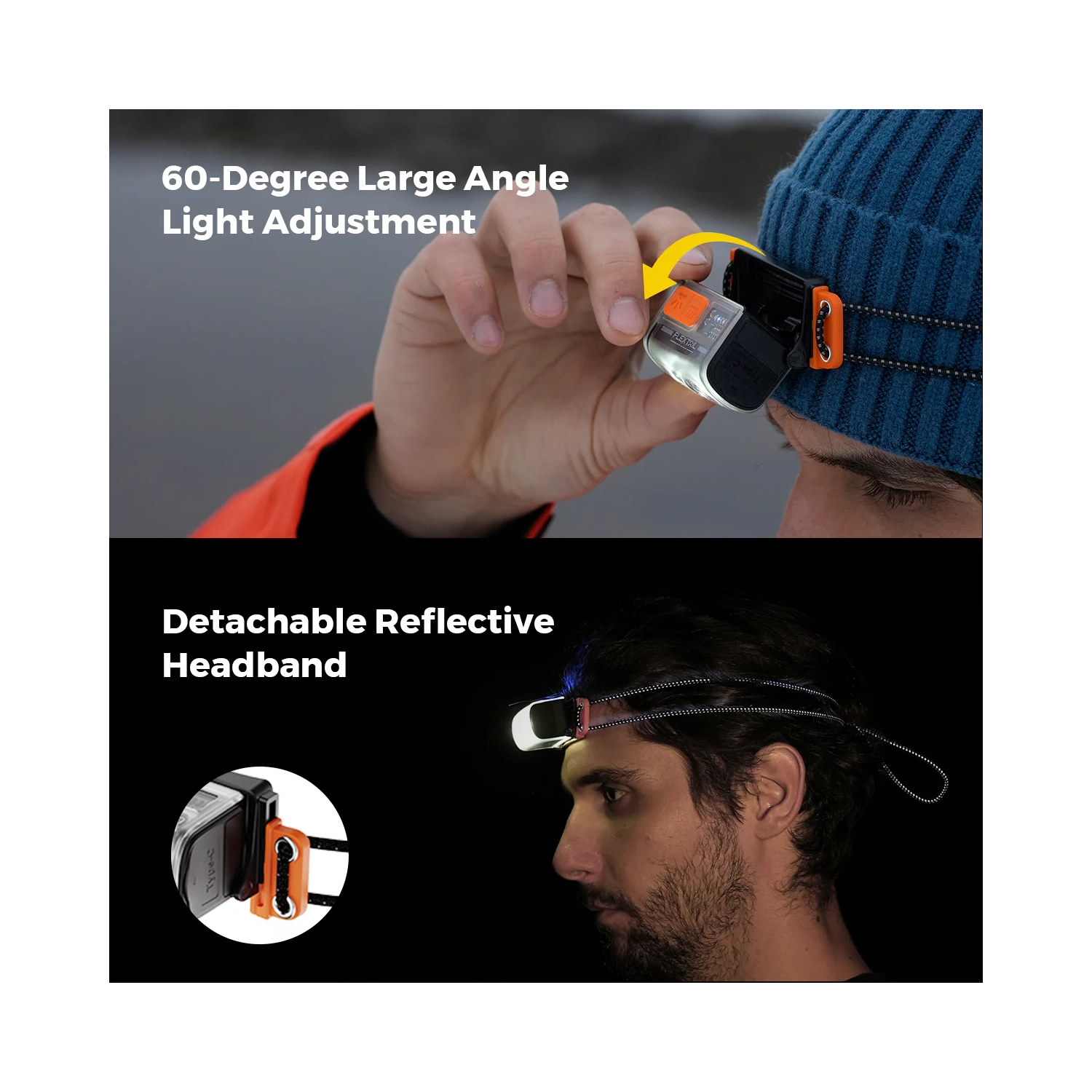 Lampe frontale légère haute performance 600Z de TINY HELIO