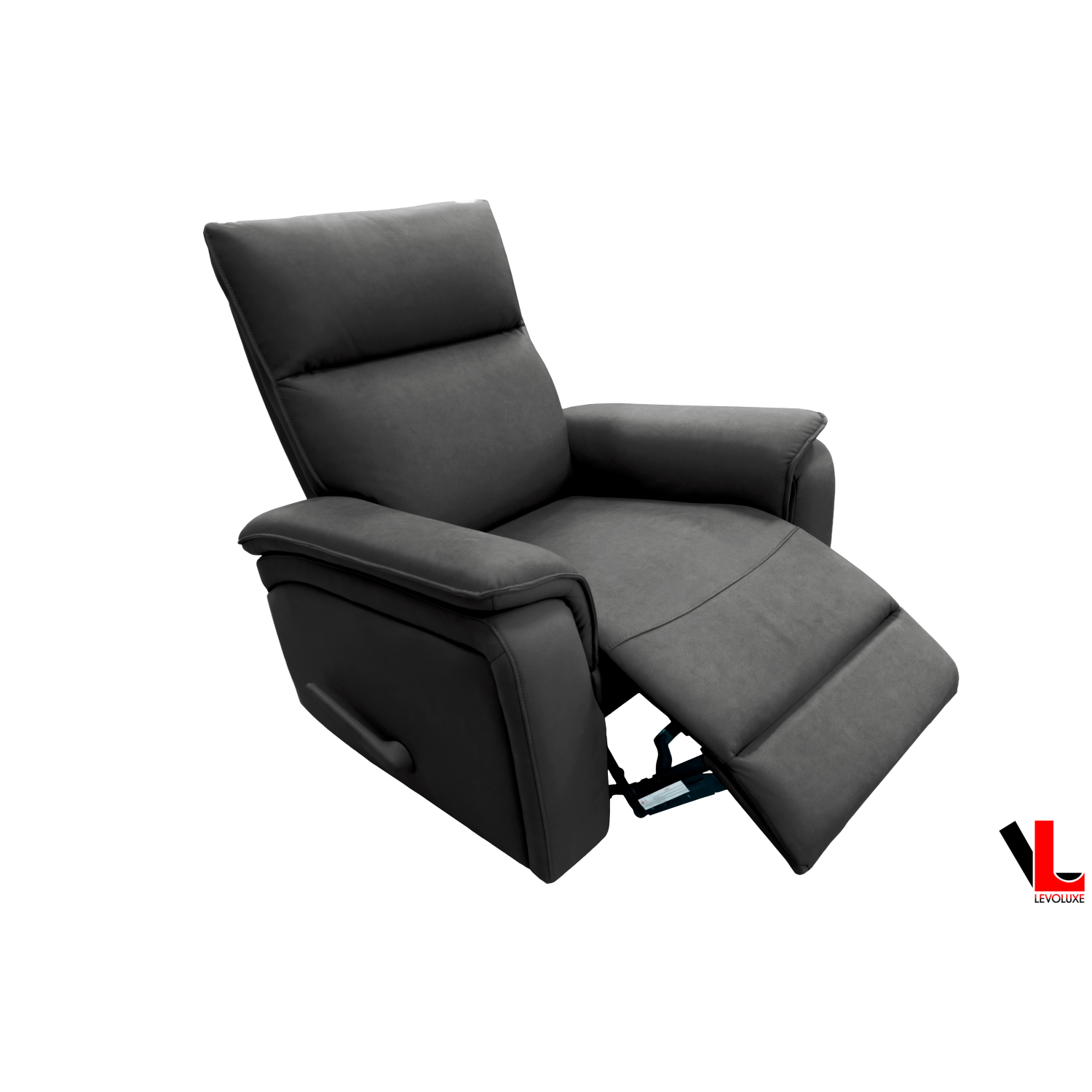 Levoluxe Sereno 36" Rocker Reclining Chair in Jaxxon Smoke