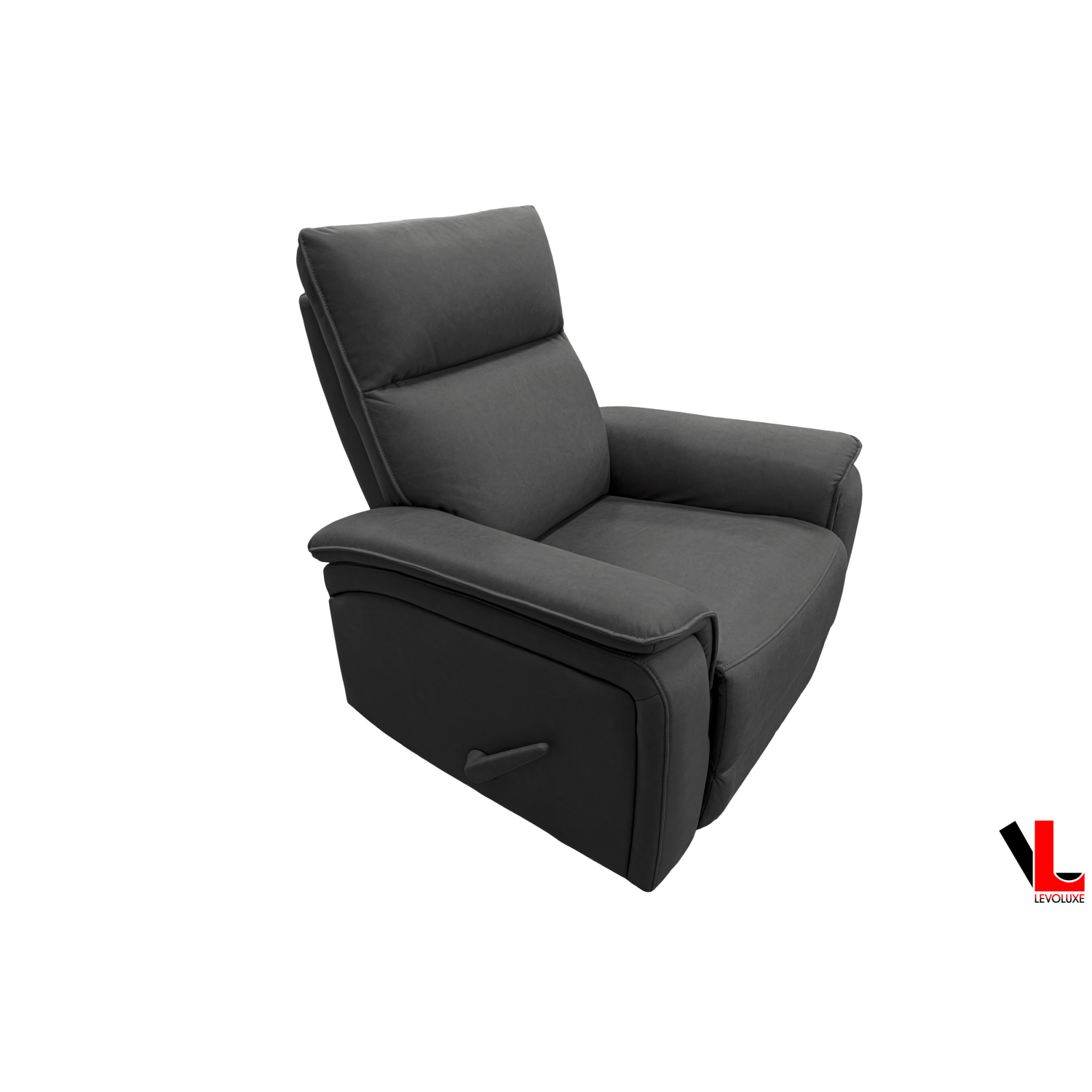 Levoluxe Sereno 36" Rocker Reclining Chair in Jaxxon Smoke