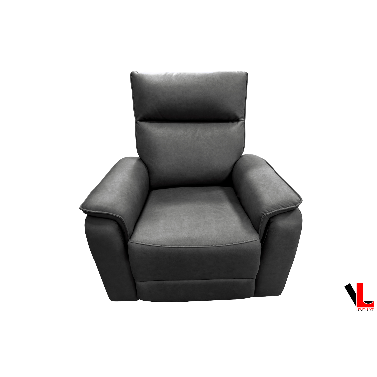 Levoluxe Sereno 36" Rocker Reclining Chair in Jaxxon Smoke