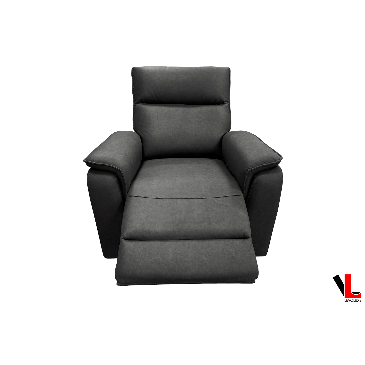 Levoluxe Sereno 36" Rocker Reclining Chair in Jaxxon Smoke