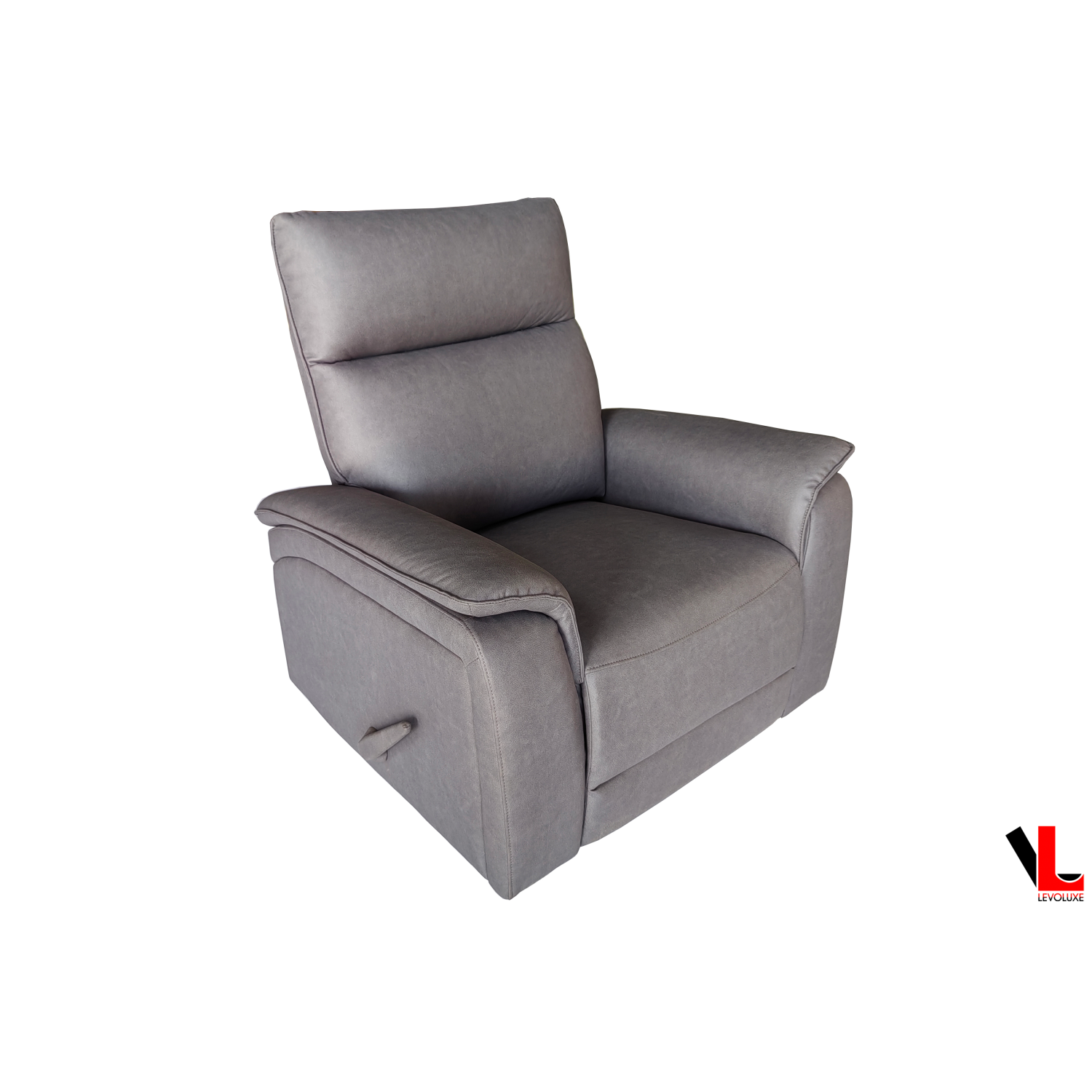 Levoluxe Sereno 36" Rocker Reclining Chair in Jaxxon Smoke