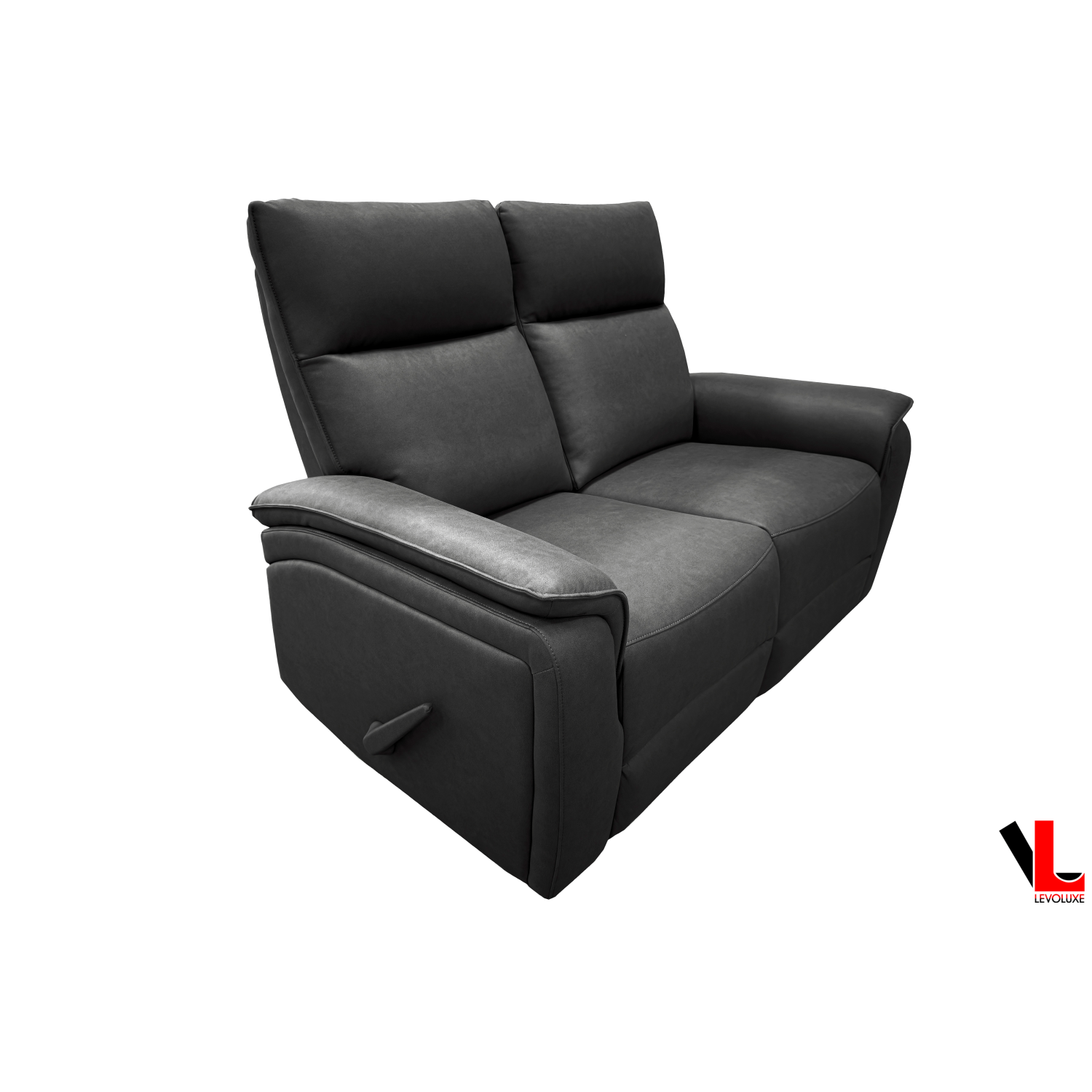 Causeuse inclinable 57,5&nbsp;po Sereno Levoluxe, 2 places, couleur fumée Jaxxon