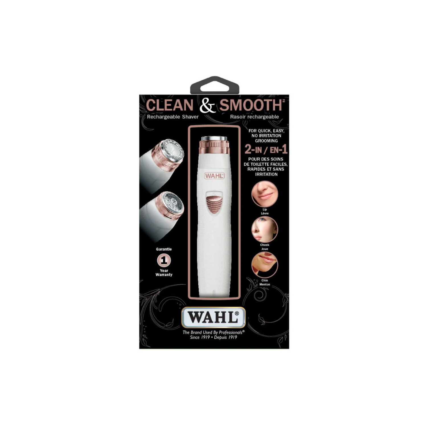 Rasoir rechargeable Wahl Clean & Smooth 2-en-1 n° 3229
